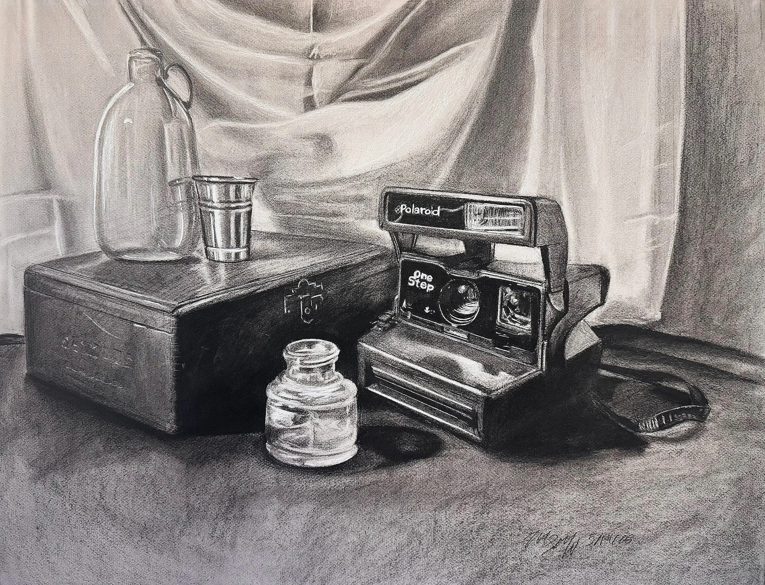 Time 18"x24" Charcoal on Toned Paper $600