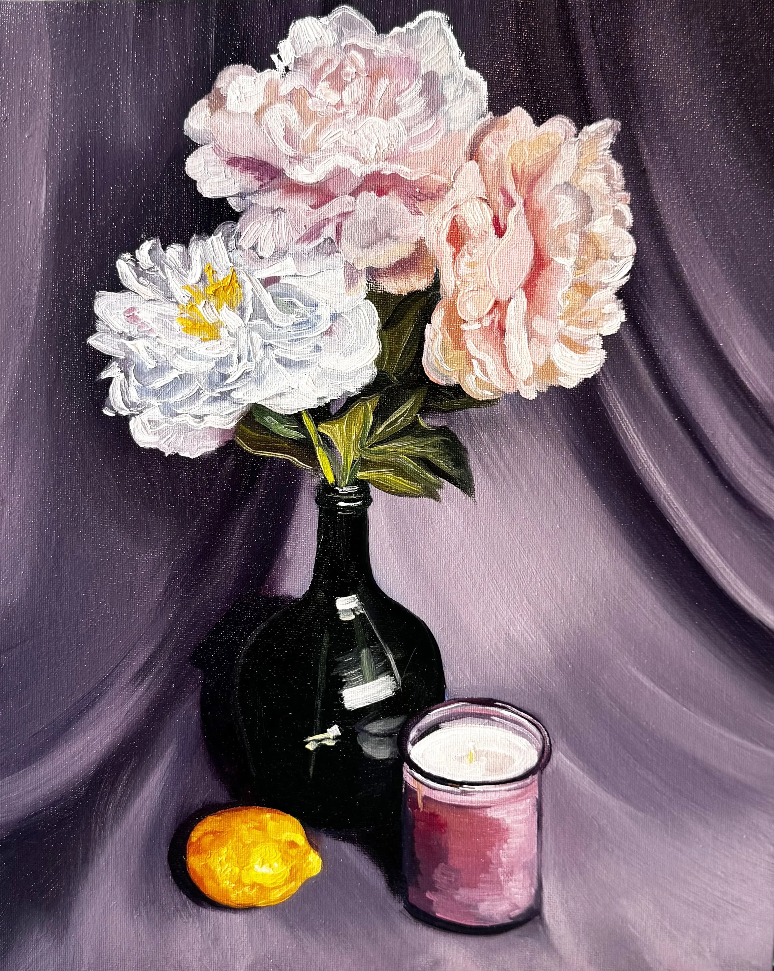 Floral Ambiance 11"x14" Oil on Canvas $350