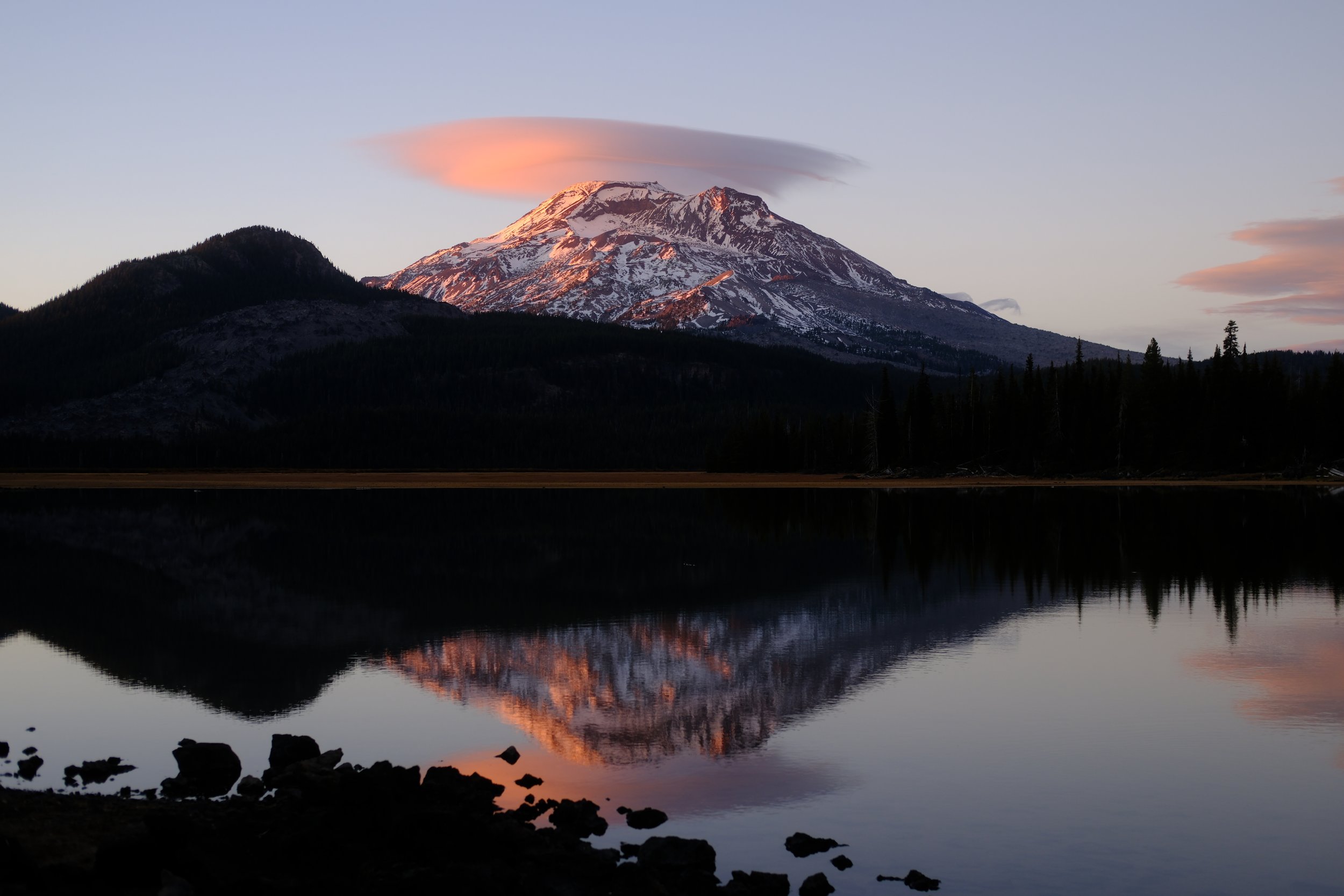 South Sister from Sparks Lake. Bend, Oregon