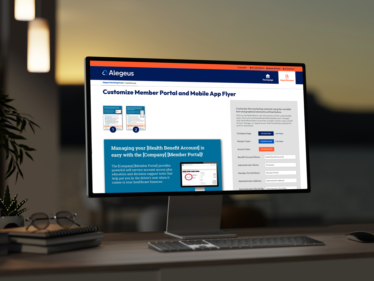 Alegeus Marketing Portal
