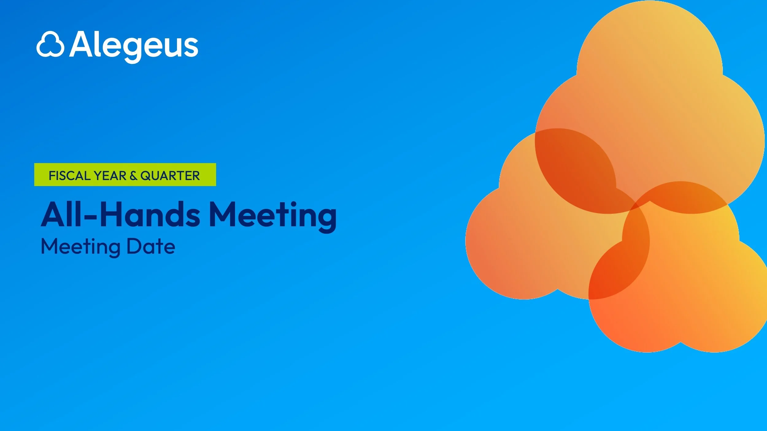 Alegeus Company Kickoff Slide 2