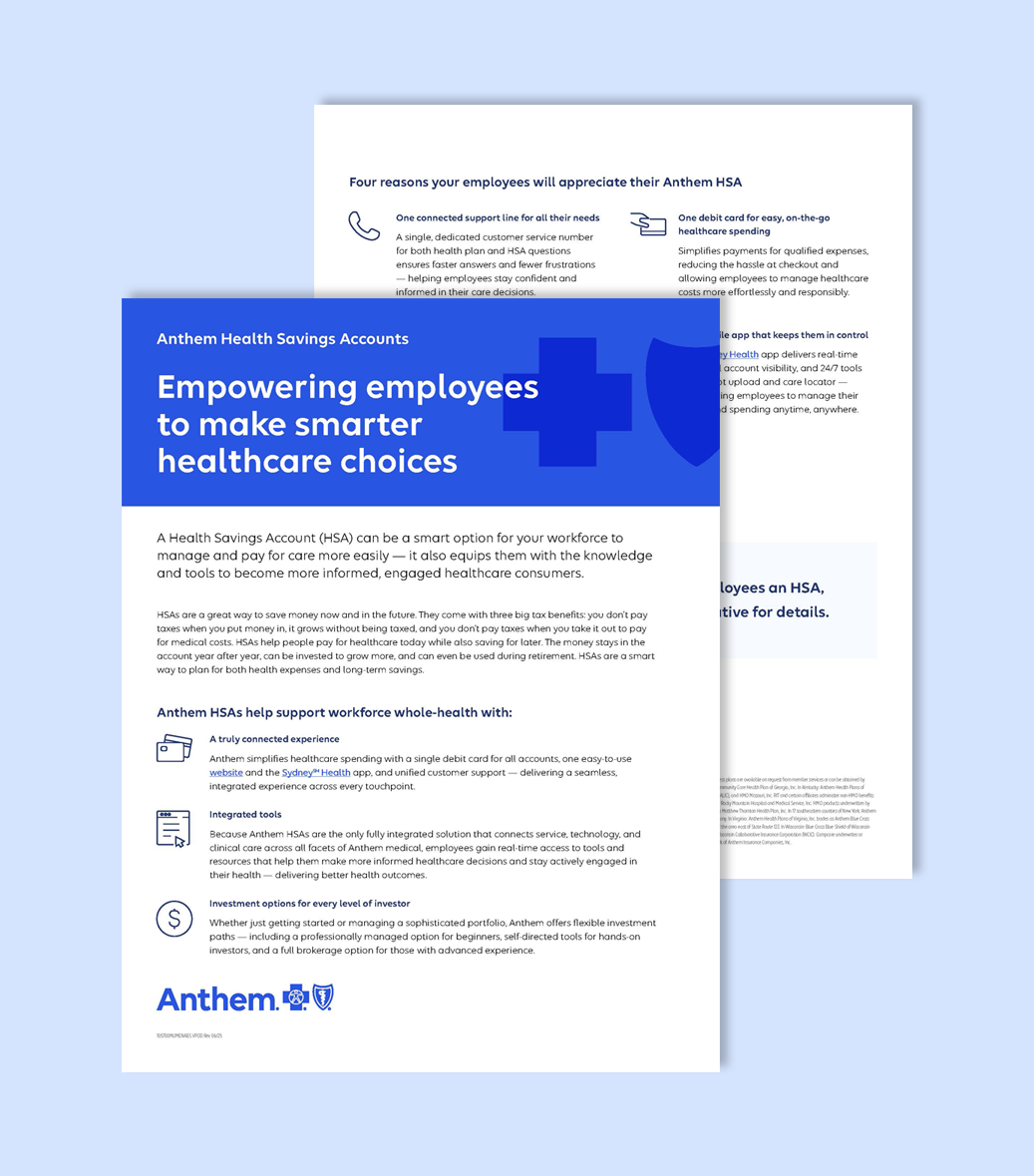 Anthem HSA Flyer