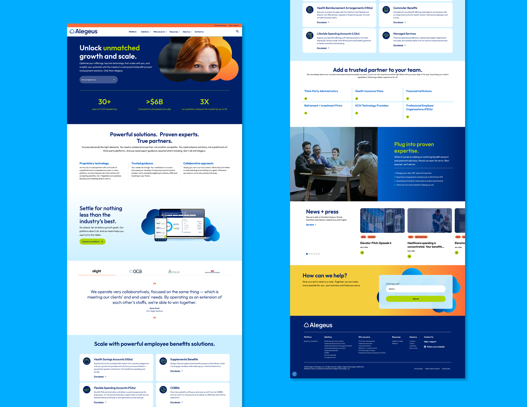 Alegeus Website