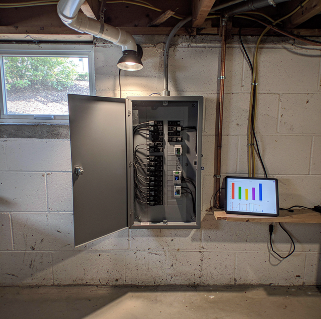 smart electrical panel with branch circuit current sensors