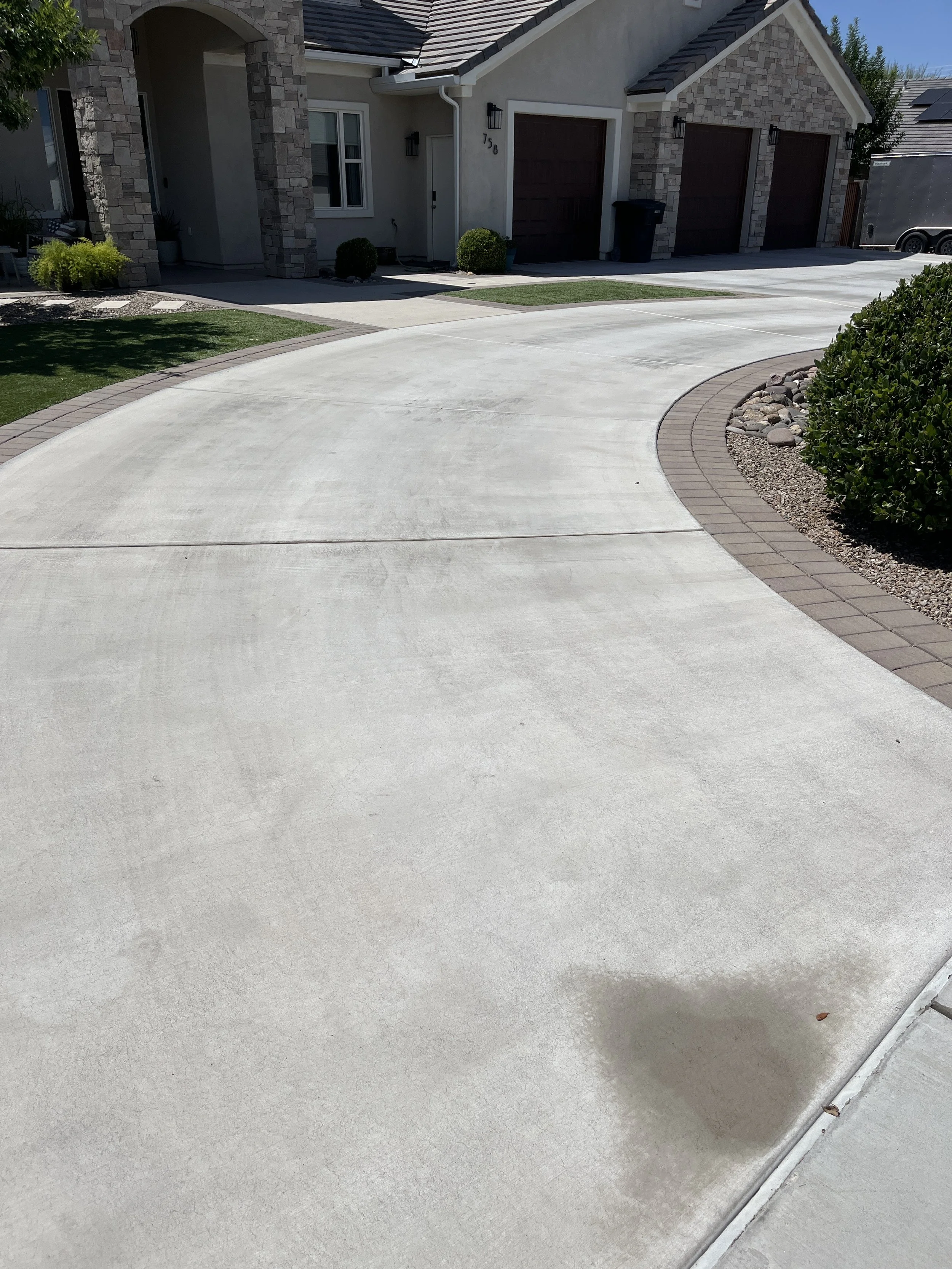 circle drive after pressure wash