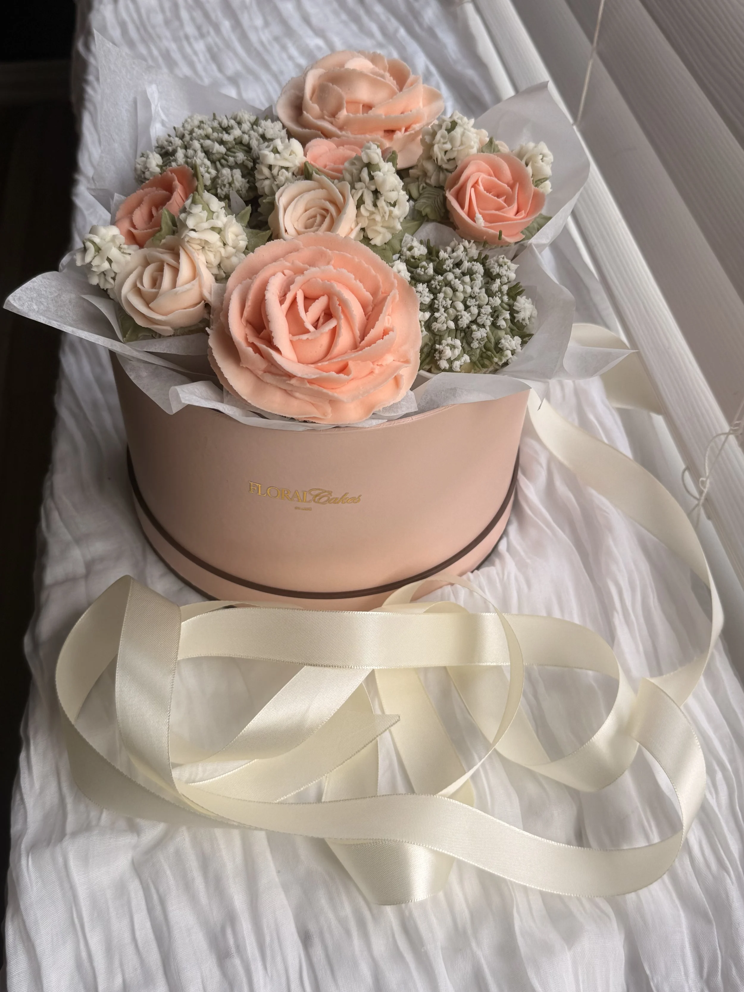 12-Piece Floral Hat Box Bouquet from “The Petal Collection”