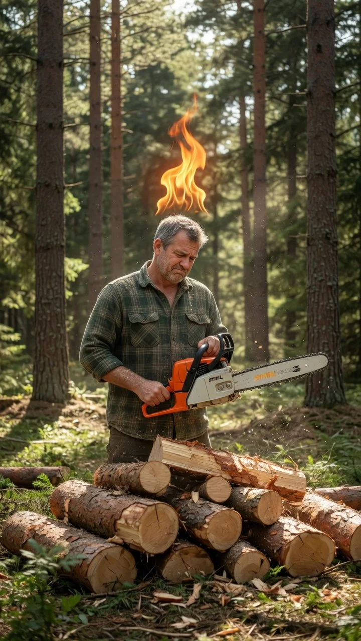man chainsaw and Holy Spirit