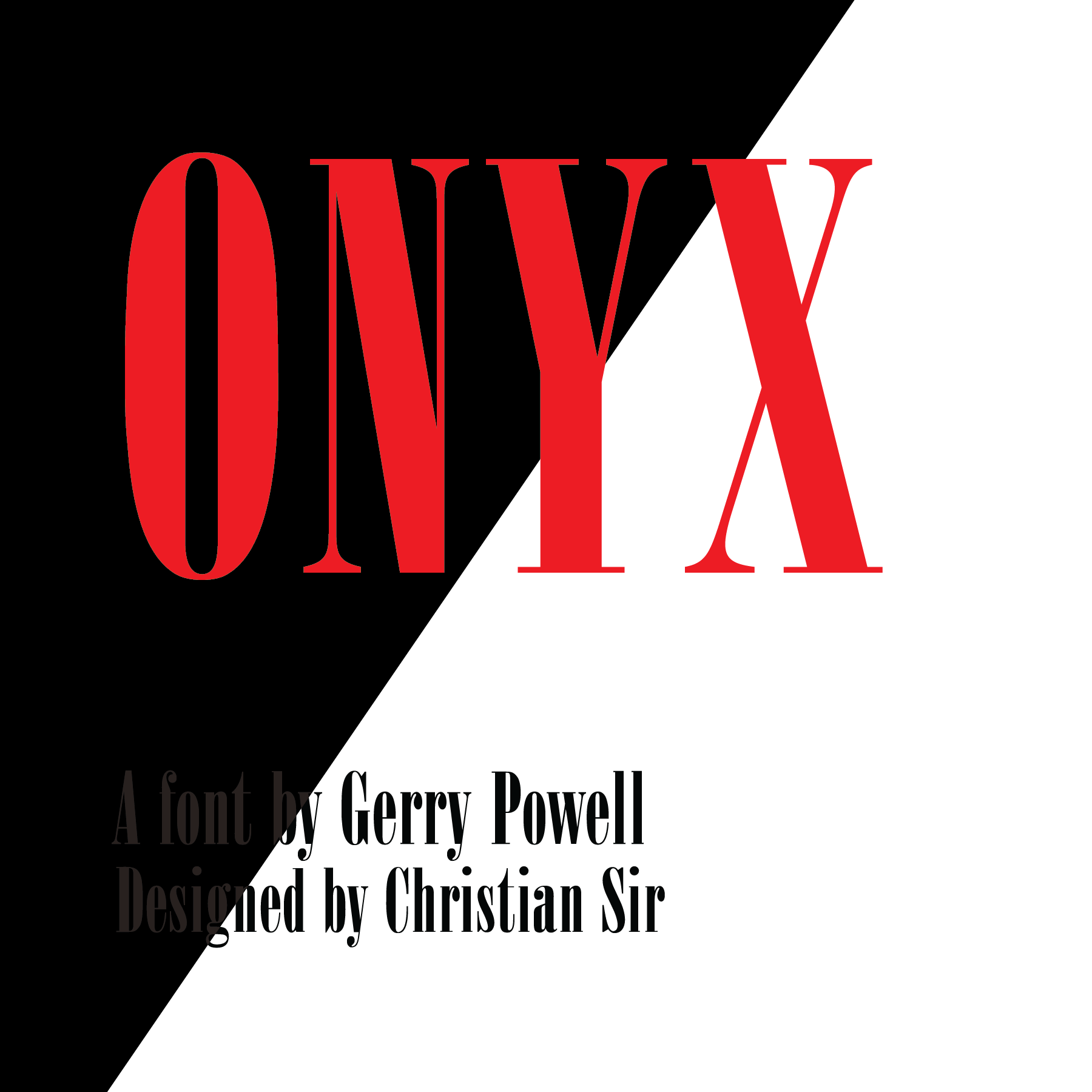 Onyx Typography Booklet
