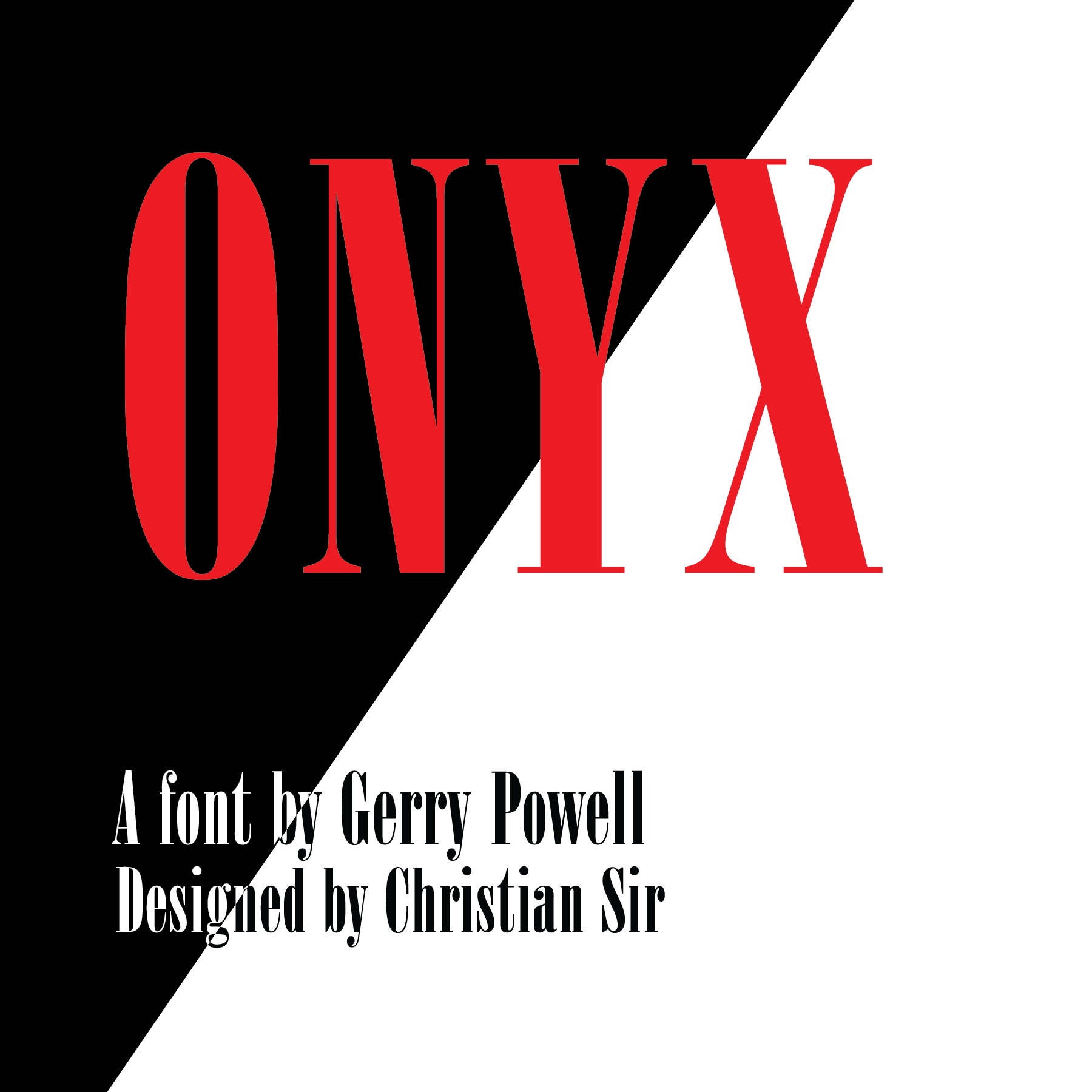 Onyx Typography Booklet