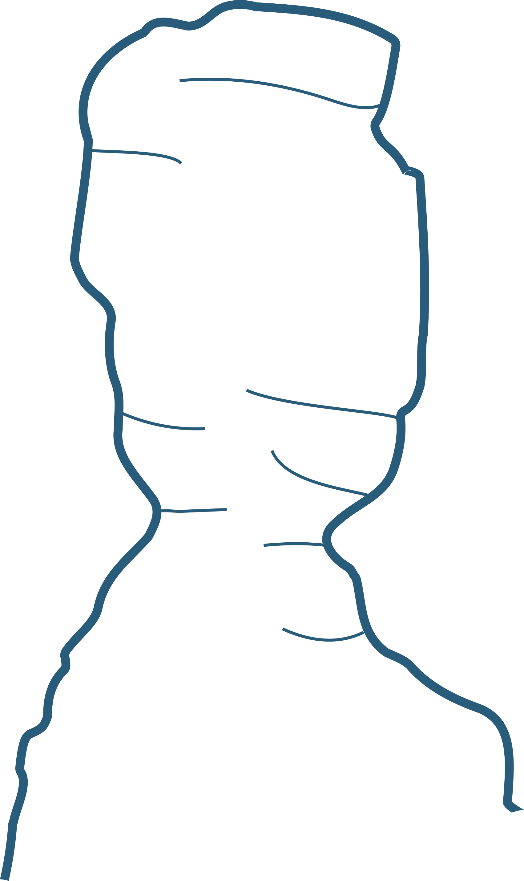 Line drawing of a human profile silhouette with a face mask covering the nose and mouth.