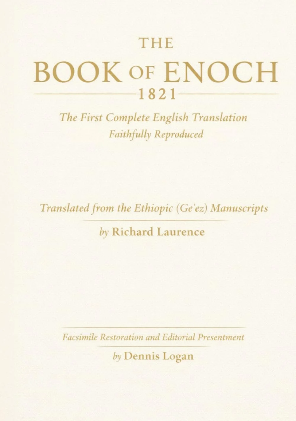 The Book of Enoch - 1821 - Cover