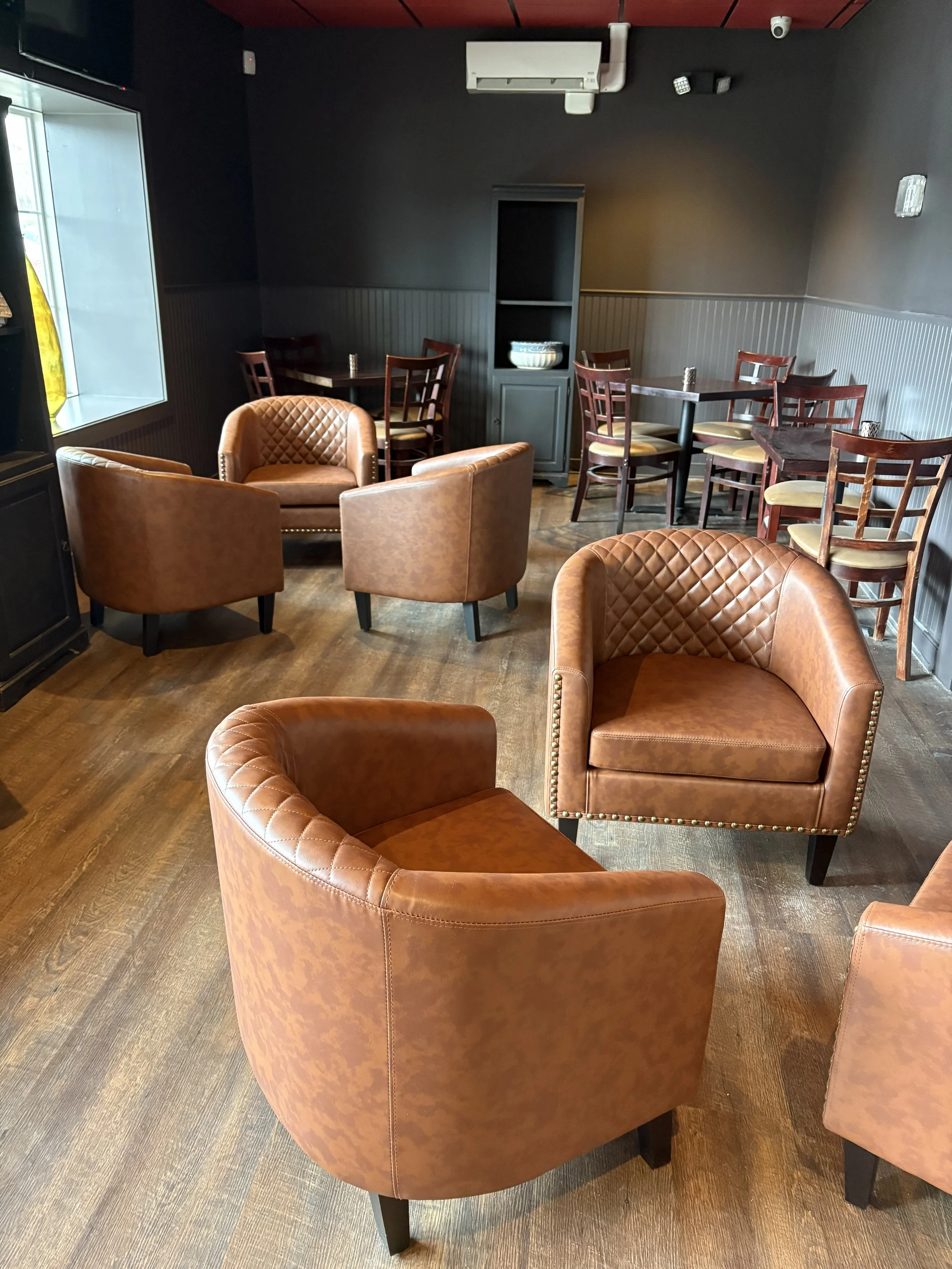 Our lounge and wine room.