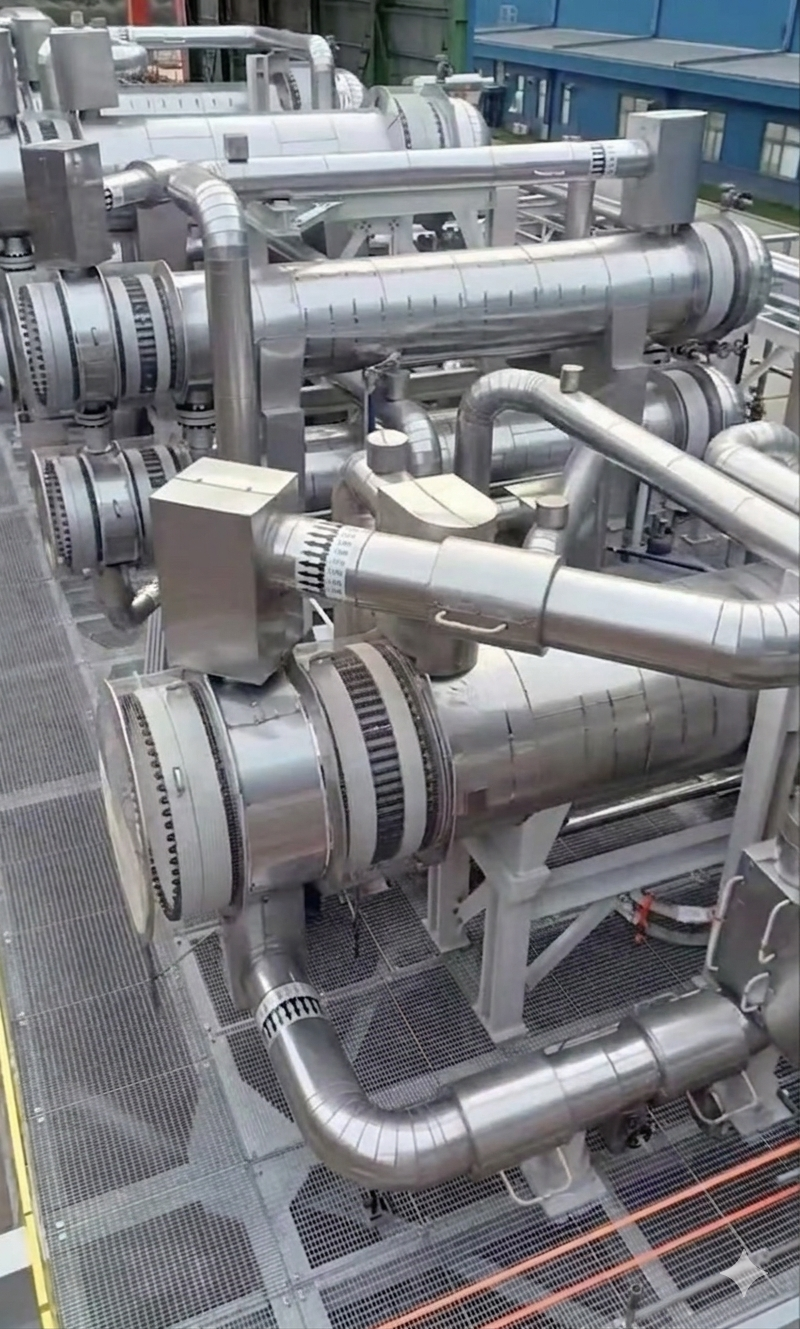 Mineral wool insulation for heat exchangers and pressure vessels in Canada.