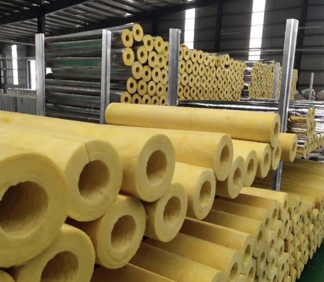 Fiberglass piping insulation from Westcan Thermal Inc. of Canada.
