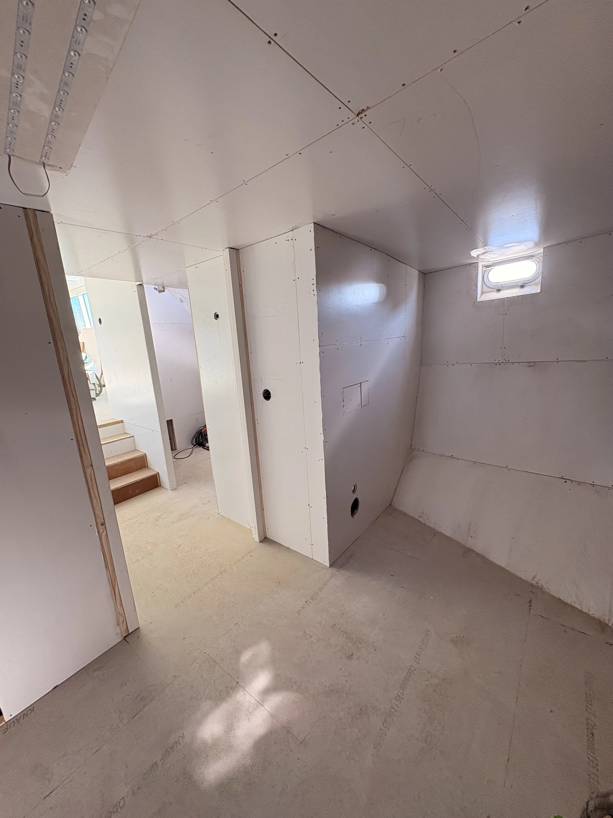 Tijdens verbouwing badkamer 