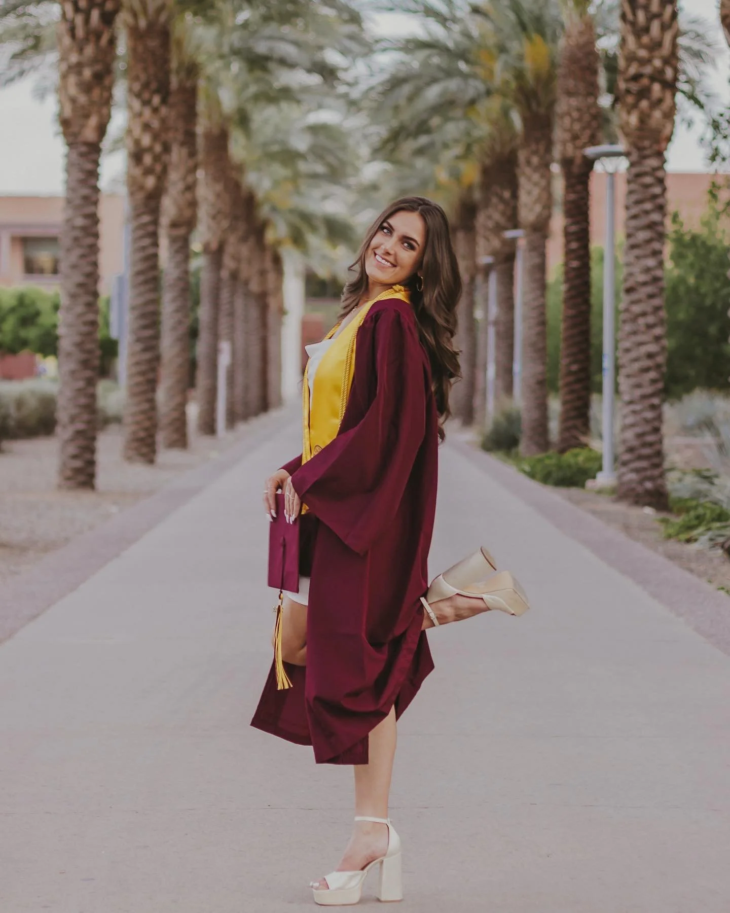 nothing more special than capturing one of your besties biggest moments! 🤎 thanks for trusting me with your grad pics! @hattiemorgann 
&bull;
&bull;
#sdphotographer #caportraitphotography #sandiegostate #seniorportraits #sandiegophotographer #gradpi