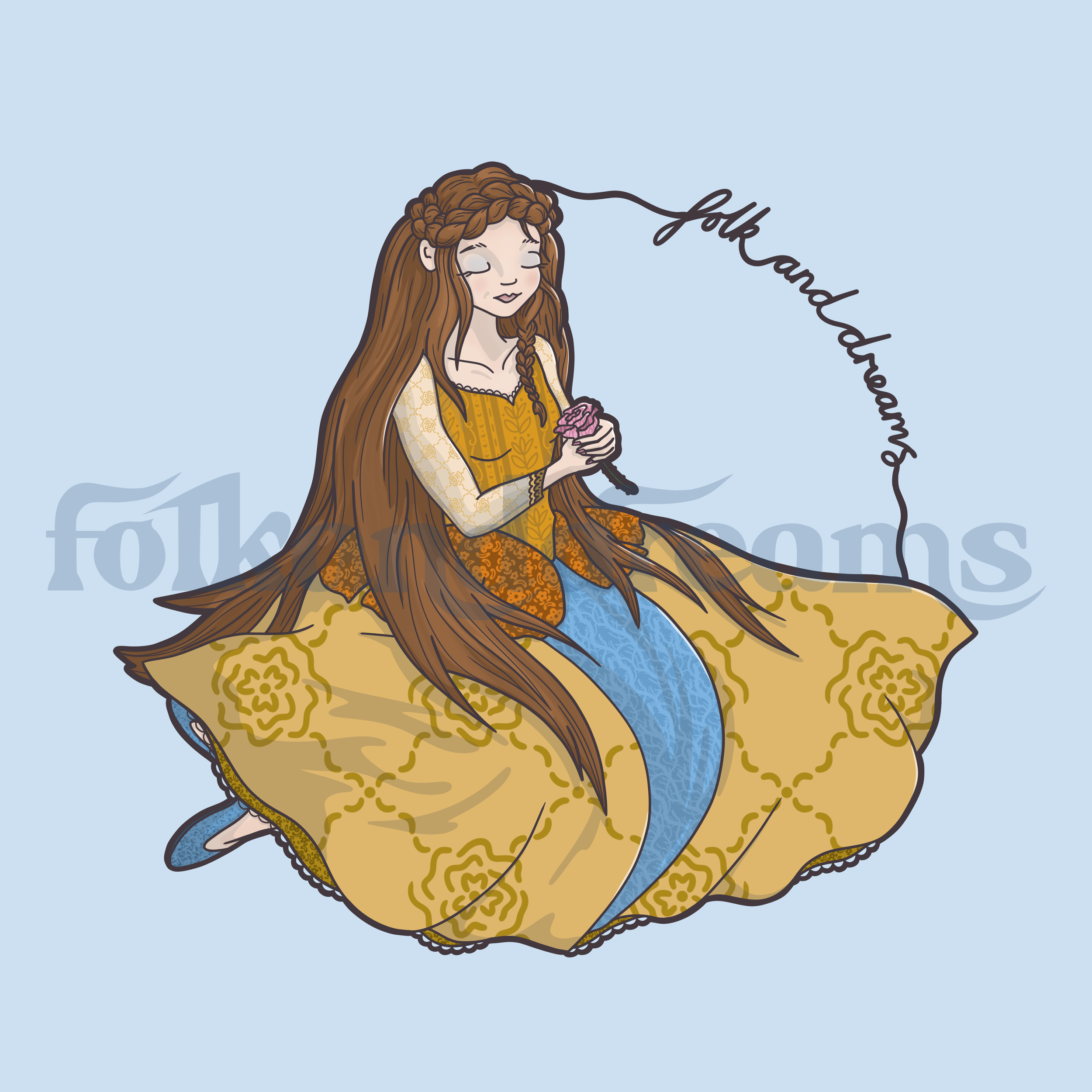 Belle, beauty and the beast, fairytale art, princess, 