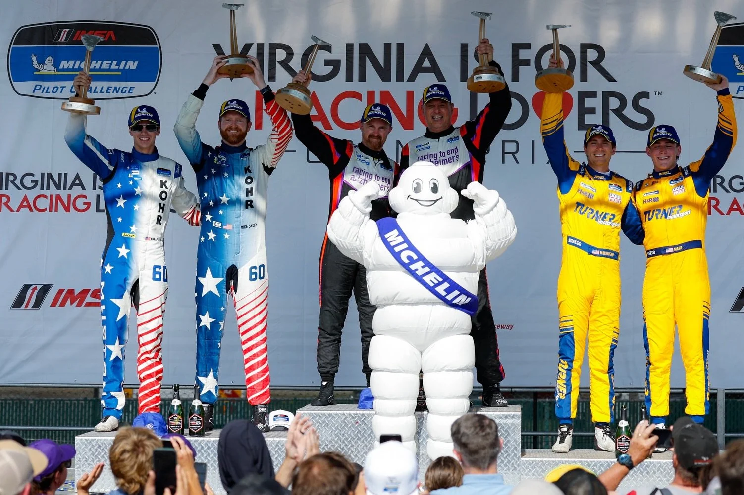 P2 at VIR!! I had a blast making my way from P8 to P1 in an elbows out first stint, and Mike did a great job holding that lead while managing fuel. We unfortunately got passed on the final restart where Mike was struggling with tire pressures, but st