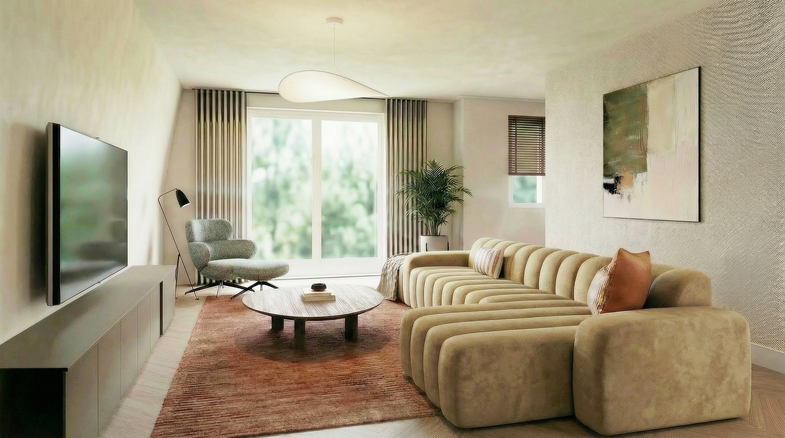 Studio Roos 'Noordereinde 's Graveland 47A woonkamer 4.jpg