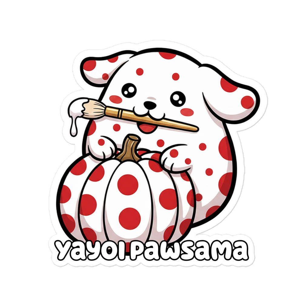 Art Friends™: Yayoi Pawsama Bubble-free stickers