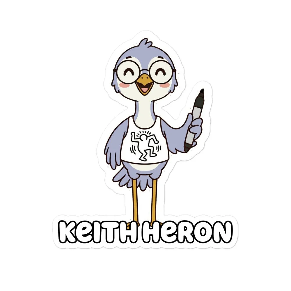 Art Friends™: Keith Heron Bubble-free stickers