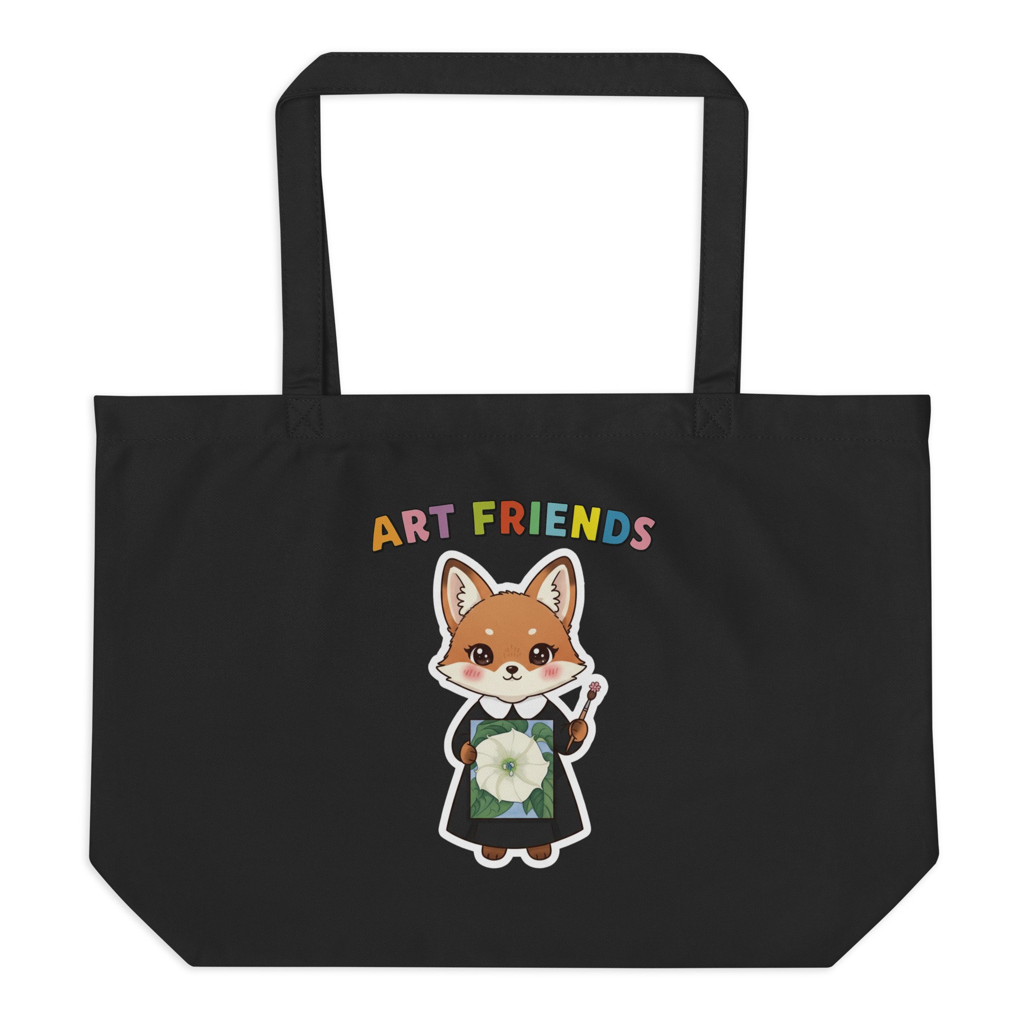Art Friends™: Georgia O'Keeffox Large organic tote bag