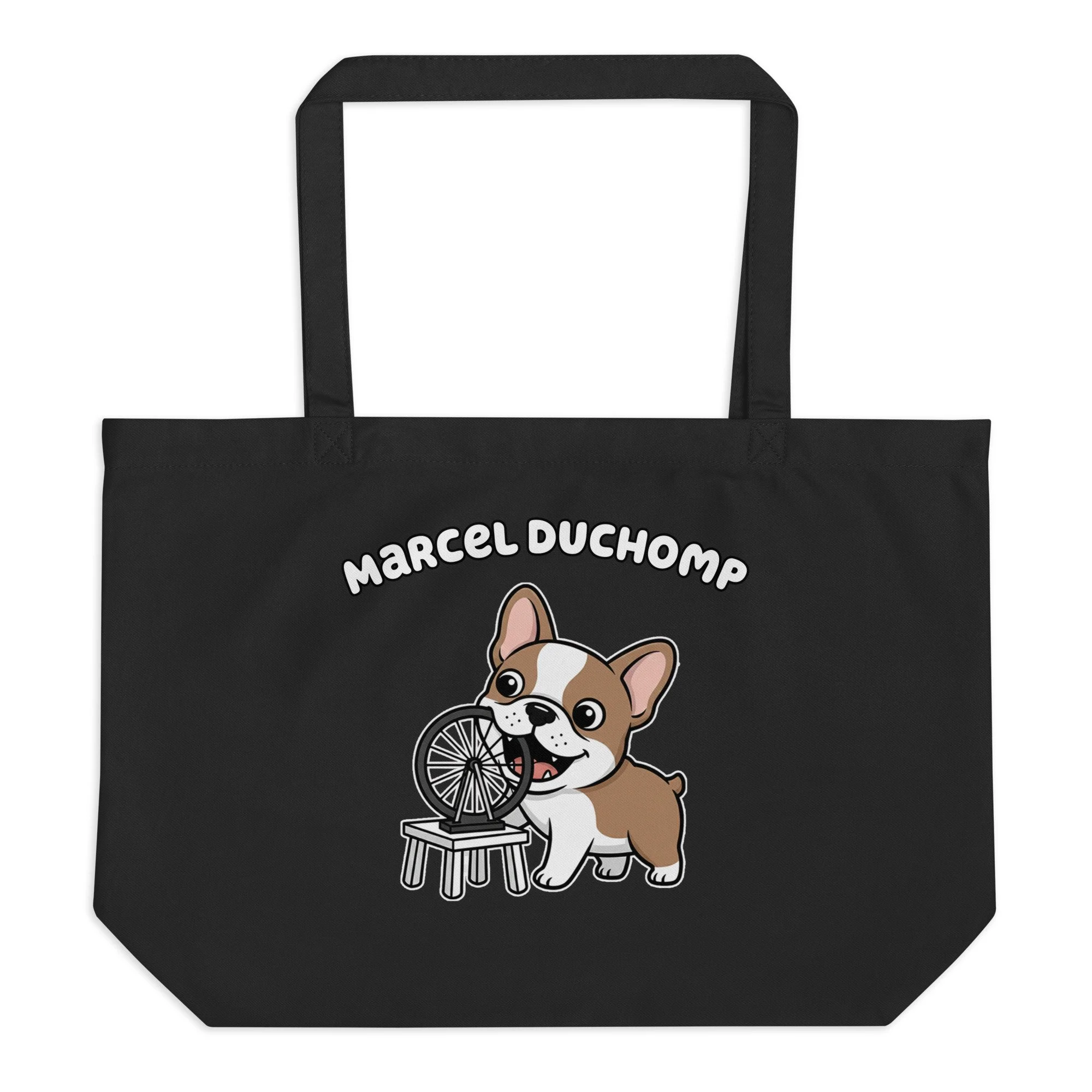 Art Friends™: Marcel Duchomp Large organic tote bag