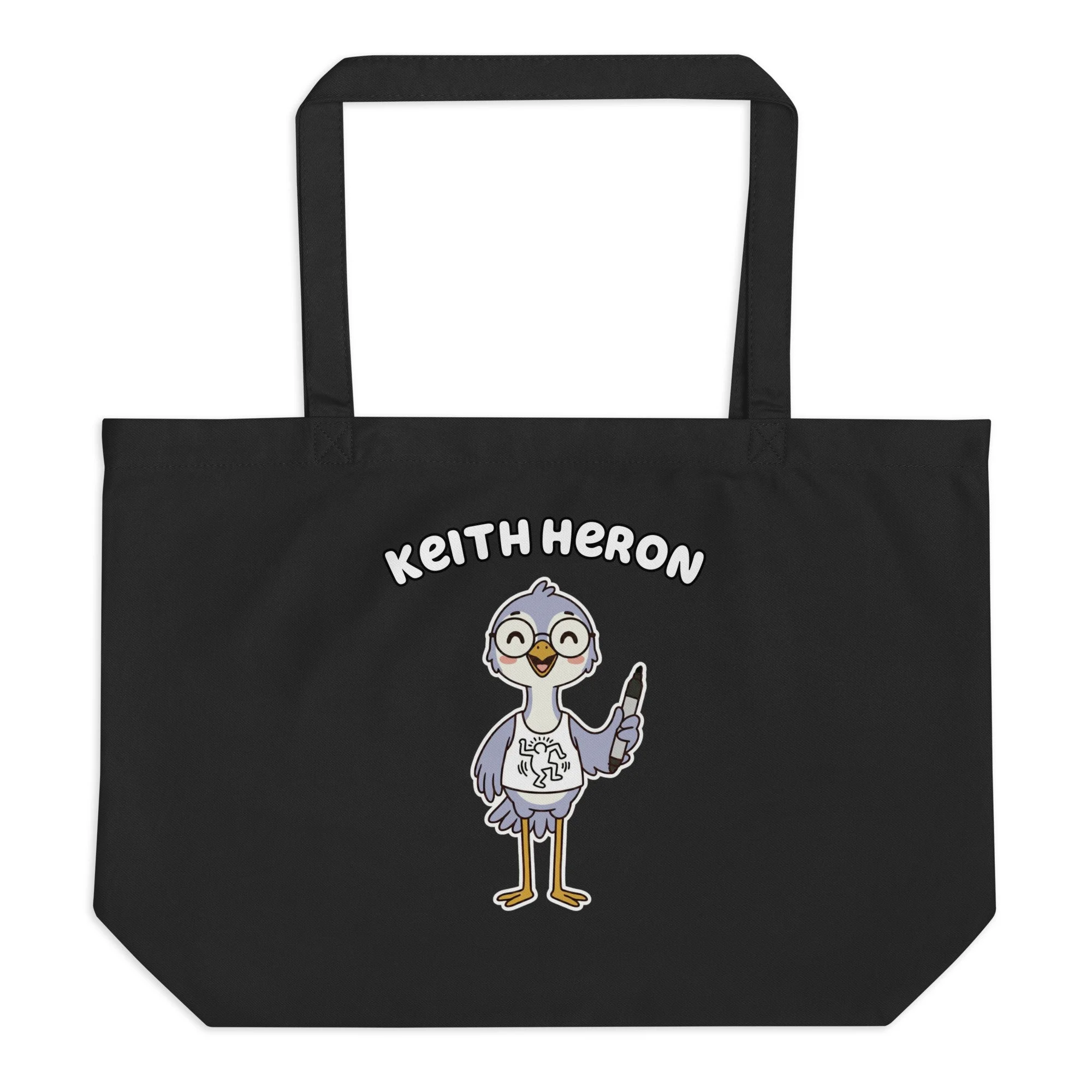 Art Friends™: Keith Heron Large organic tote bag