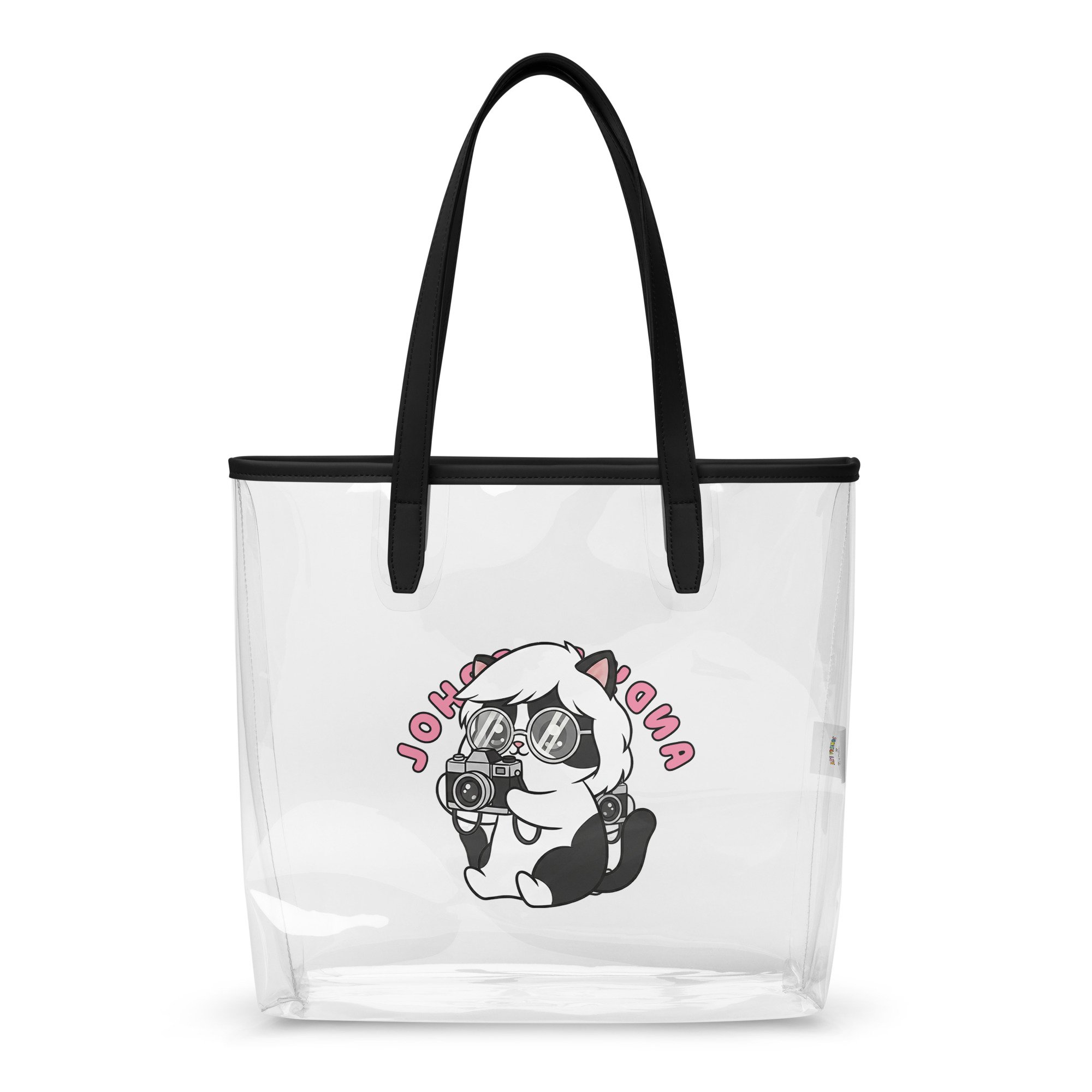 Art Friends™: Andy Purrhol "Paparazzi" Clear Stadium Tote Bag