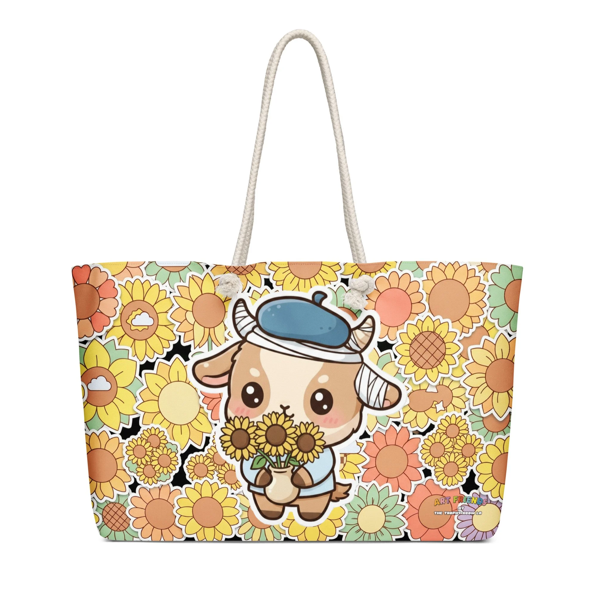 Art Friends™: Vincent van Goat "Sunflower Bomb" Oversized weekender bag copy