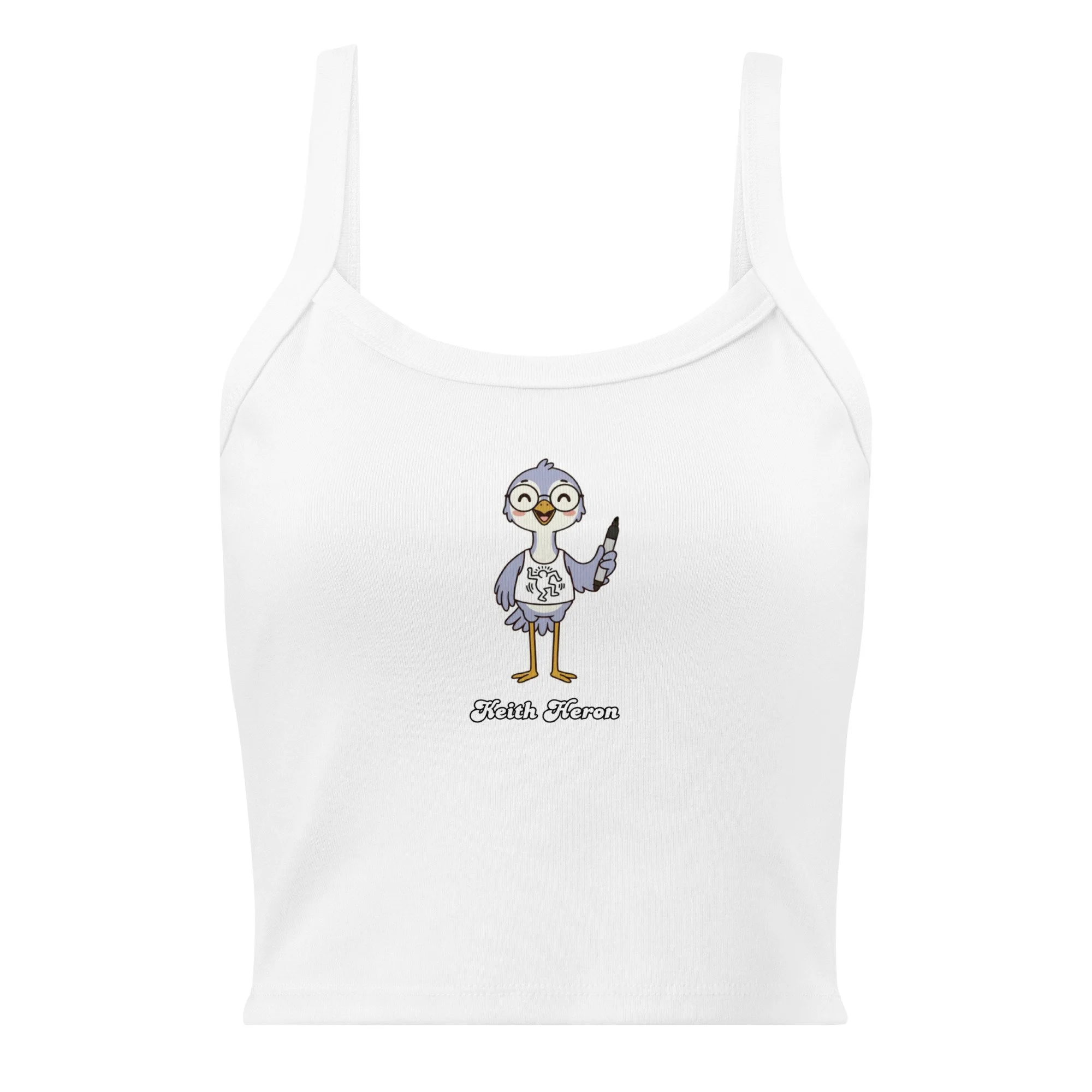 Art Friends™: Keith Heron "Radiant Bird" Women's Micro-Rib Tank