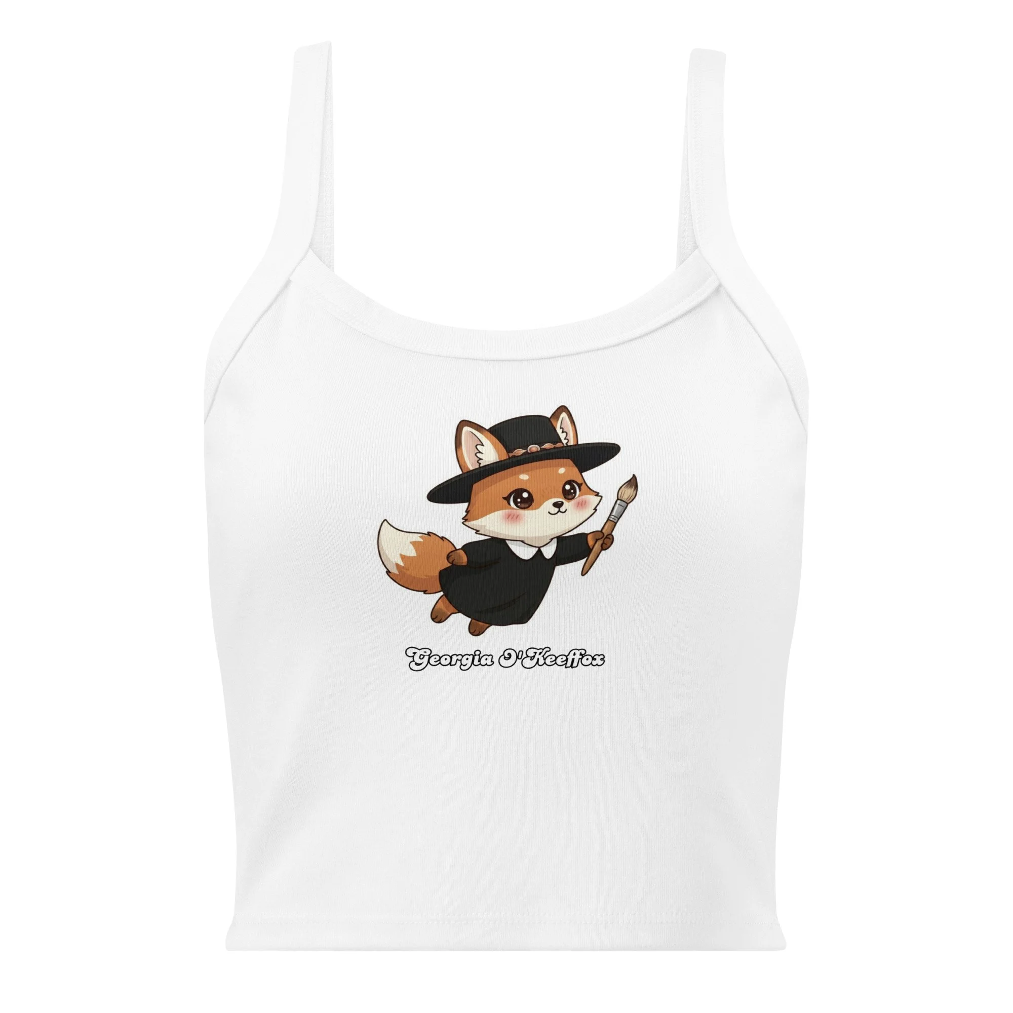 Art Friends™: "Cloud Blossom" Georgia O'Keeffox Women's Micro-Rib Tank