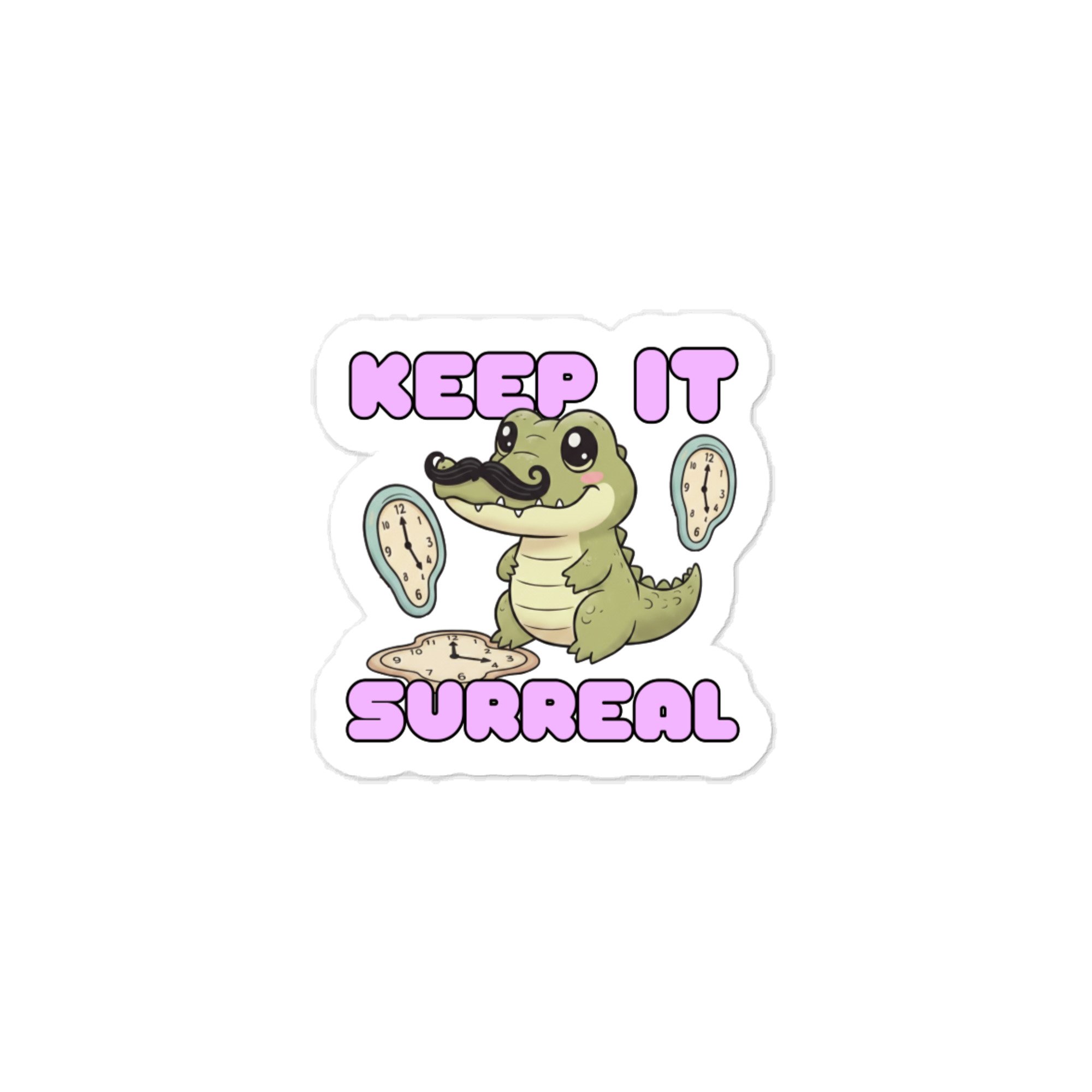 Art Friends™: Salvador Daligator "Keep It Surreal" Kiss-cut vinyl decals