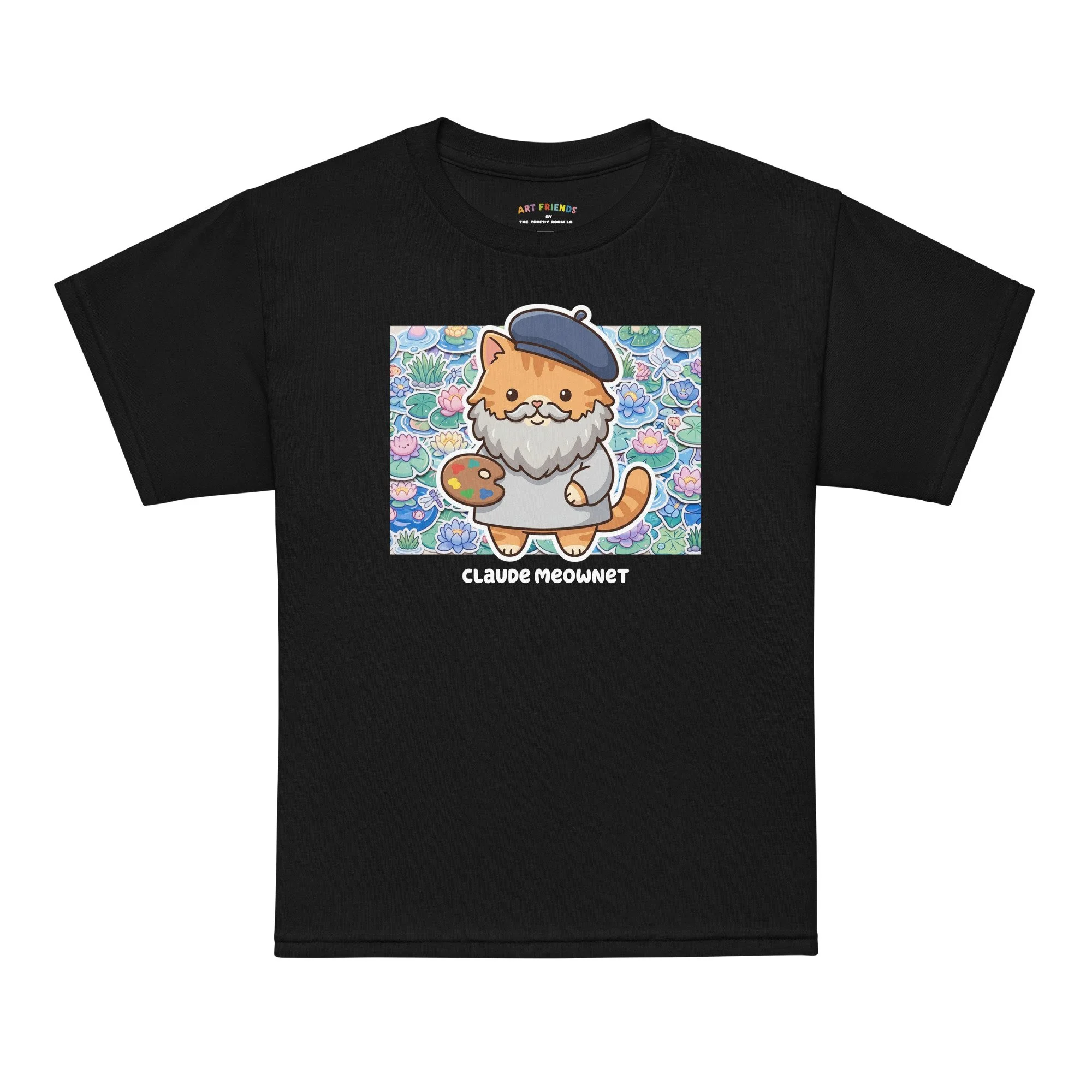 Art Friends™: Youth Claude Meownet "Water Lilies" Sports Tee