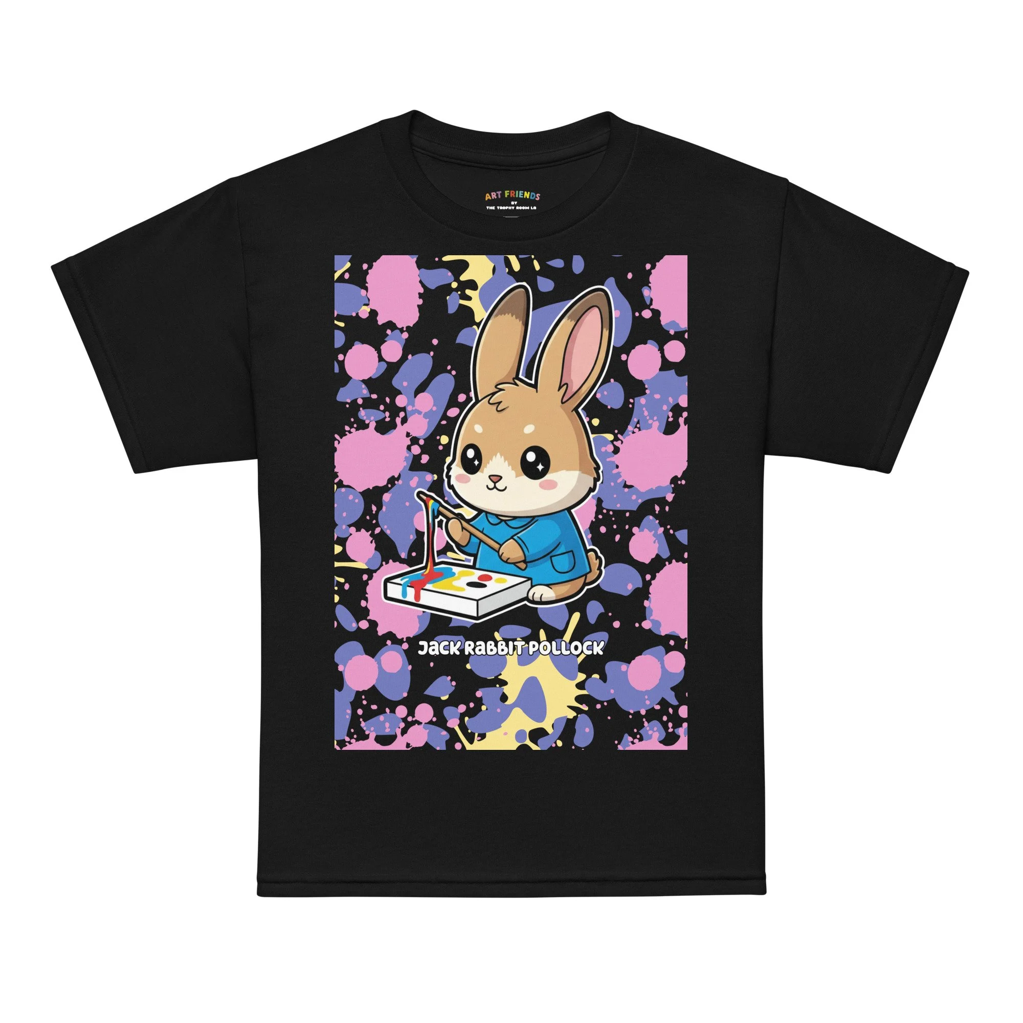 Art Friends™: Youth Jack Rabbit Pollock "Action Splatter" Sports Tee