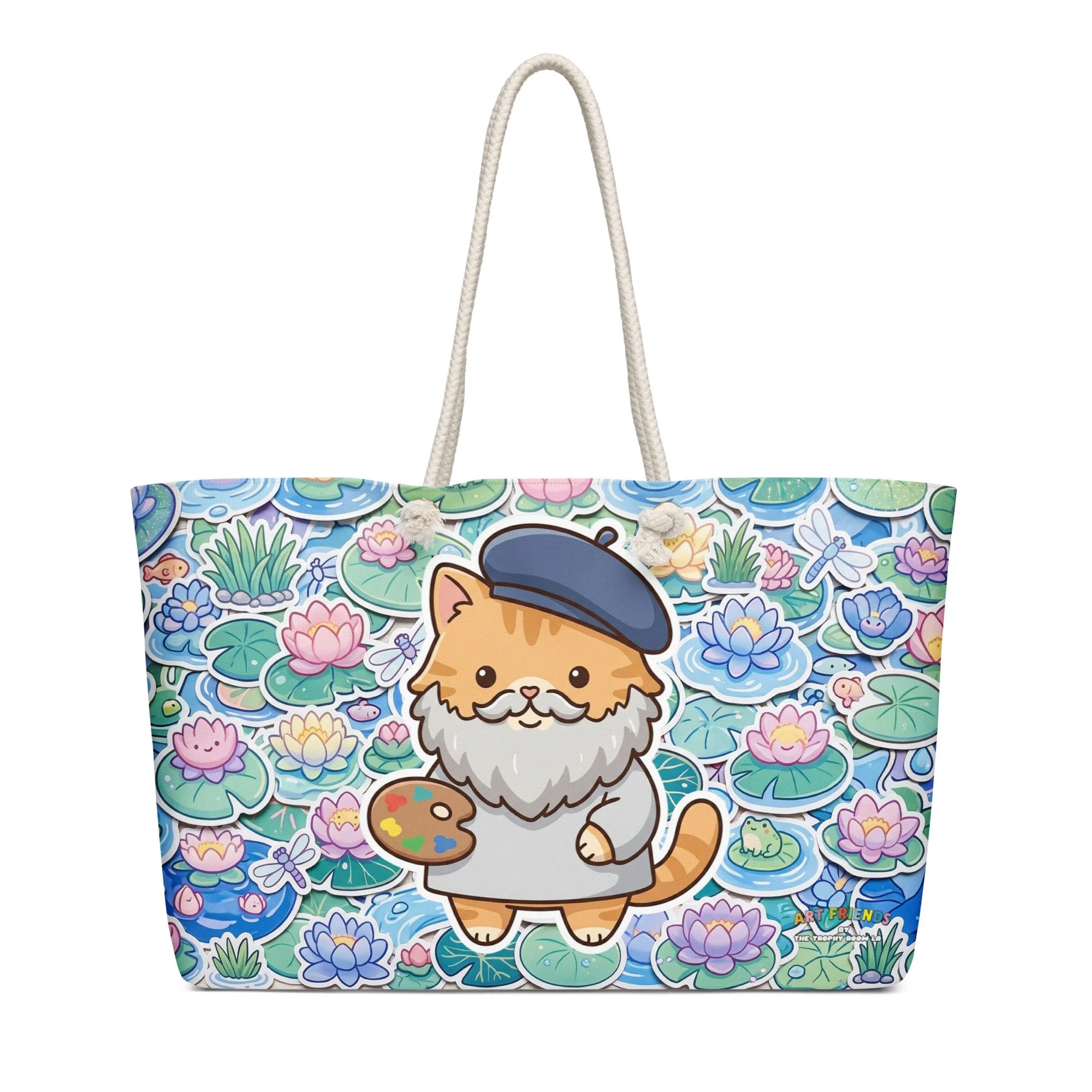 Art Friends™: Claude Meownet "Water Lilies" Weekender Tote