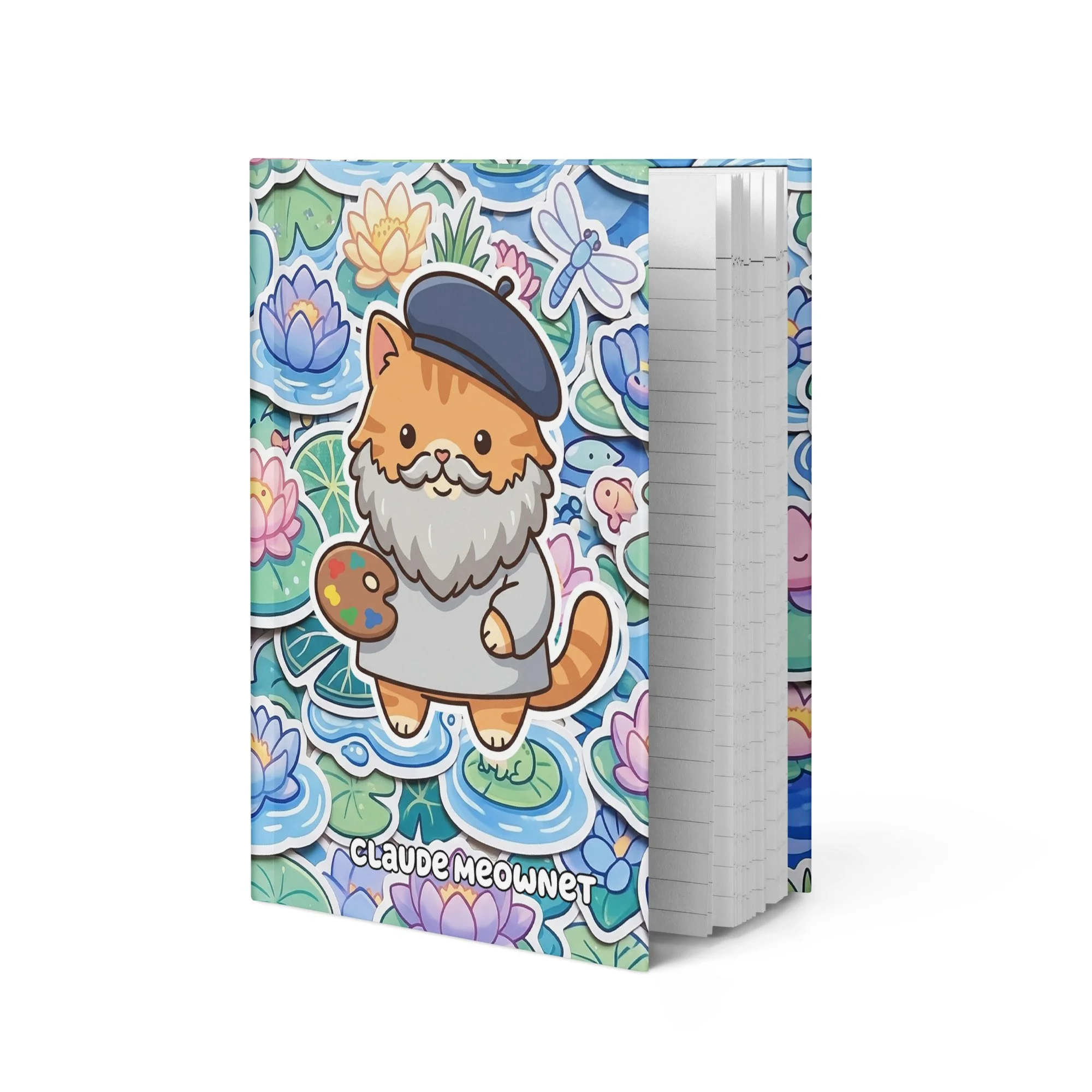 Art Friends™: Claude Meownet "Water Lilies" Hardcover Journal