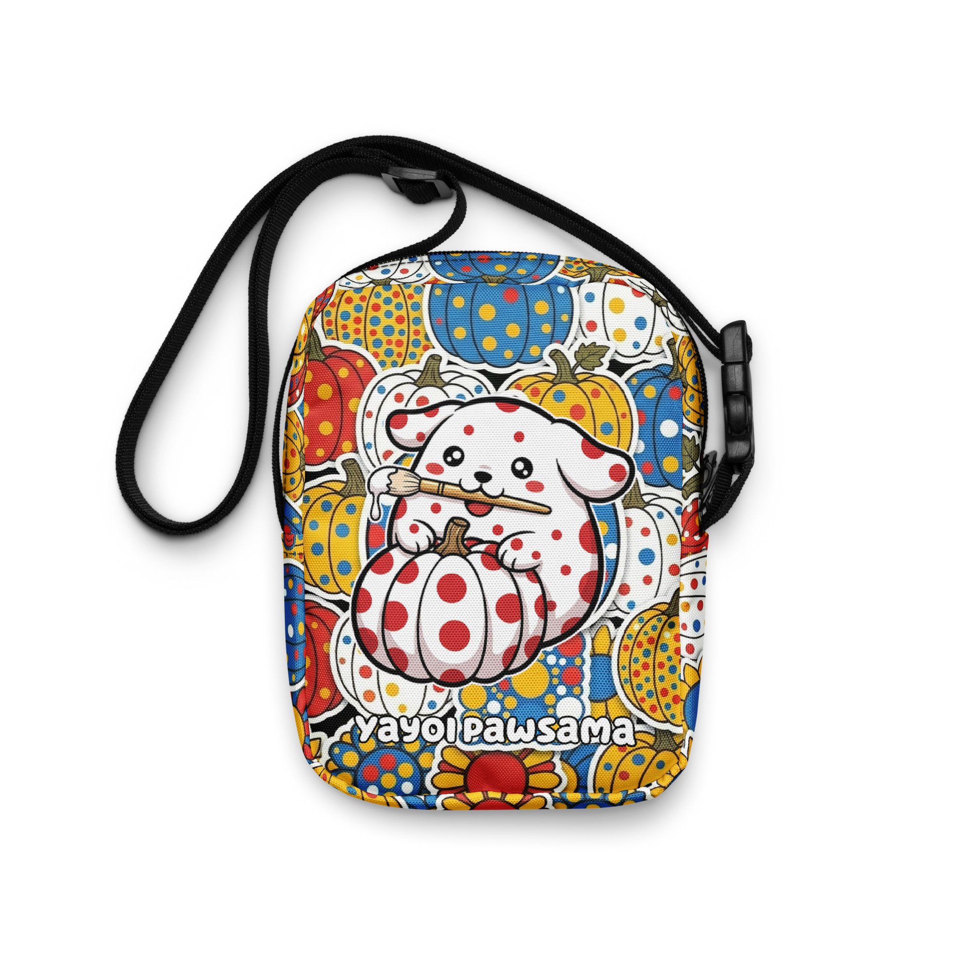 Art Friends™: Yayoi Pawsama "Infinity Garden" Utility Crossbody Bag