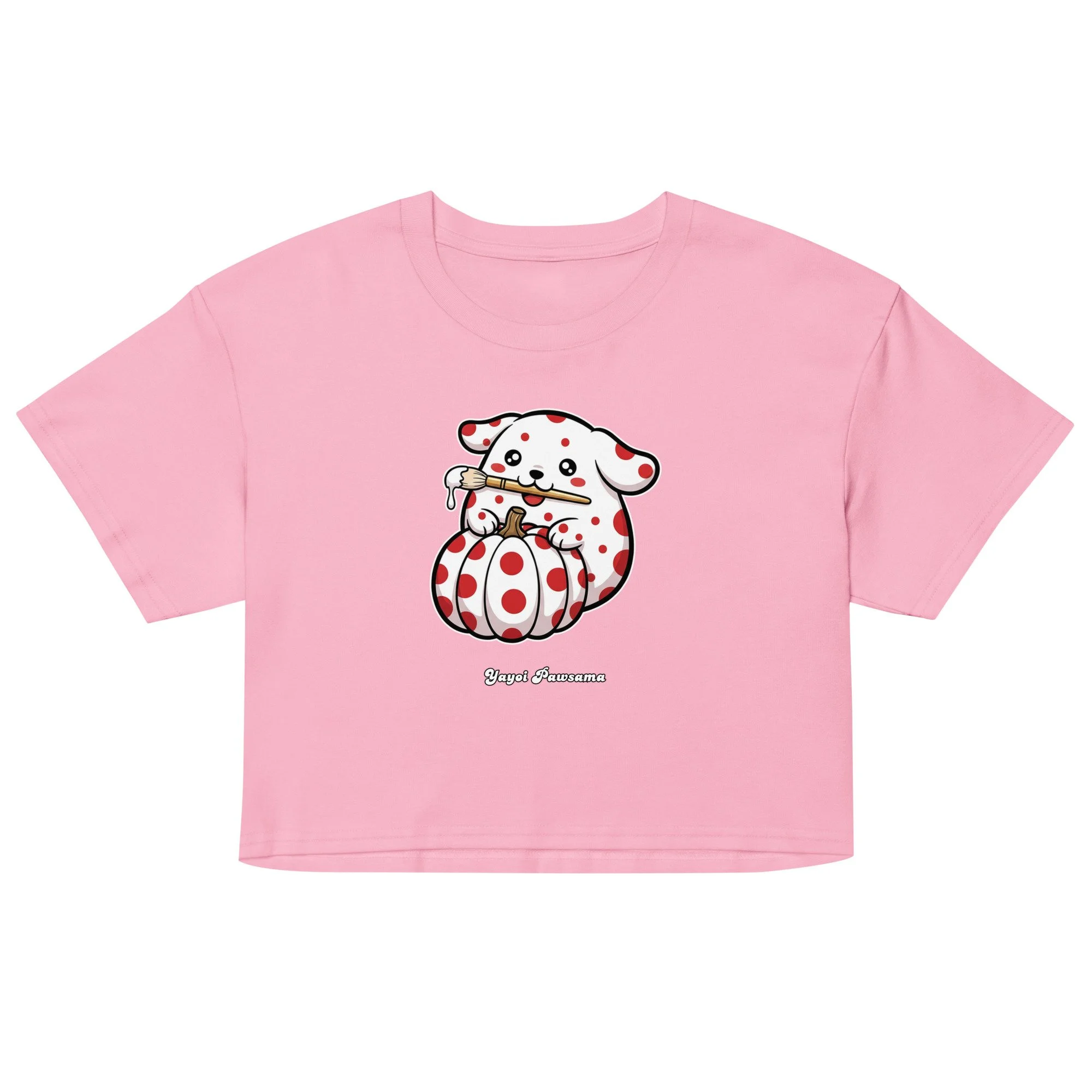 Art Friends™: Yayoi Pawsama "Infinite Pumpkin" Women's Crop Top