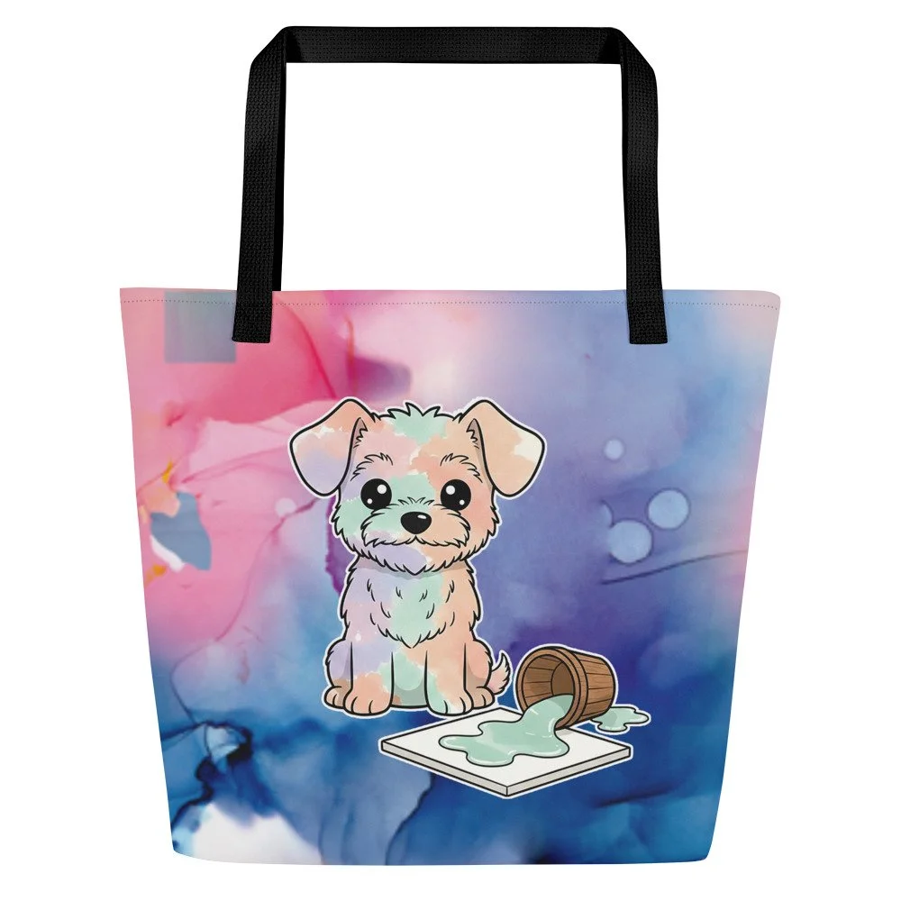 Art Friends™: Helen Frankenhowler All-Over Print Large Tote Bag