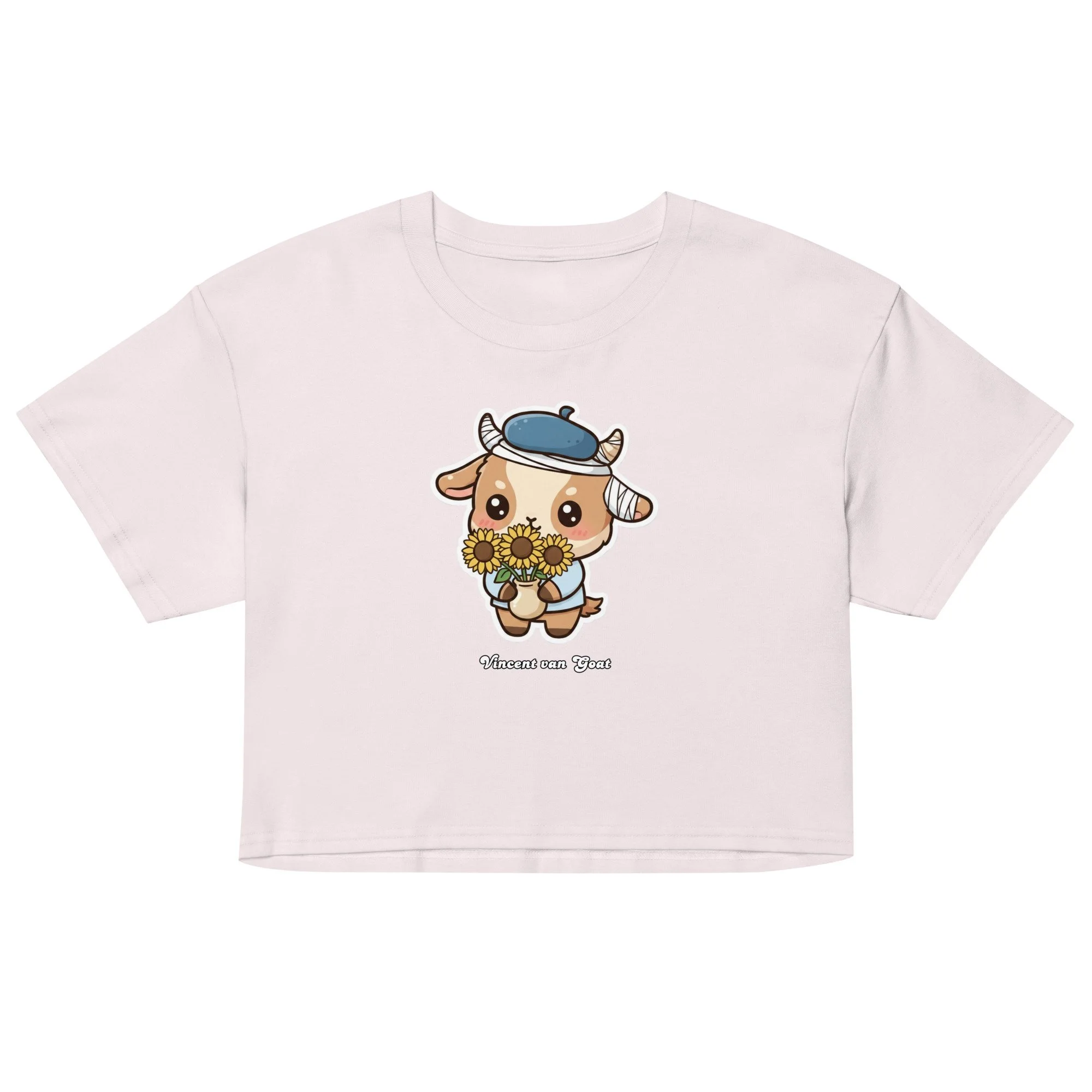 Art Friends™: Vincent van Goat Women's Crop Top
