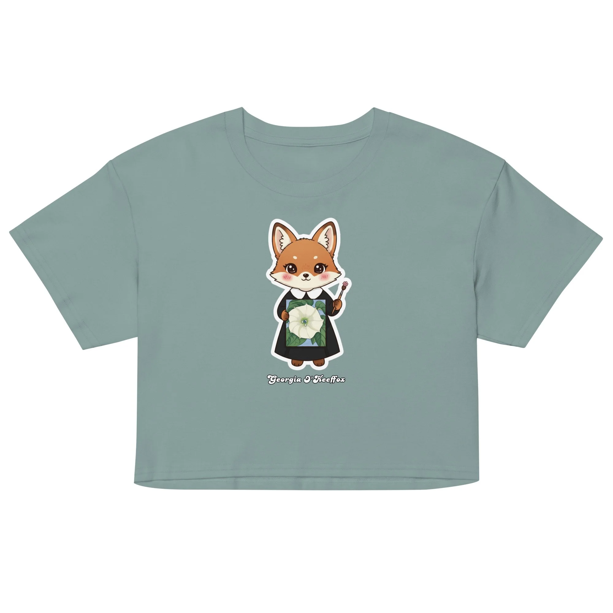 Art Friends™: Georgia O'Keeffox "Jimson Weed" Women's Crop Top