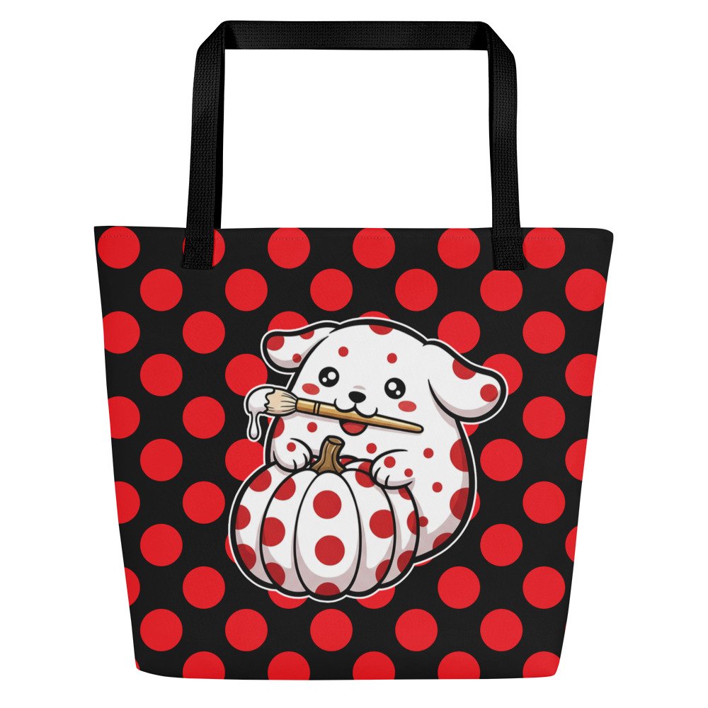 Art Friends™: Yayoi Pawsama All-Over Print Large Tote Bag copy