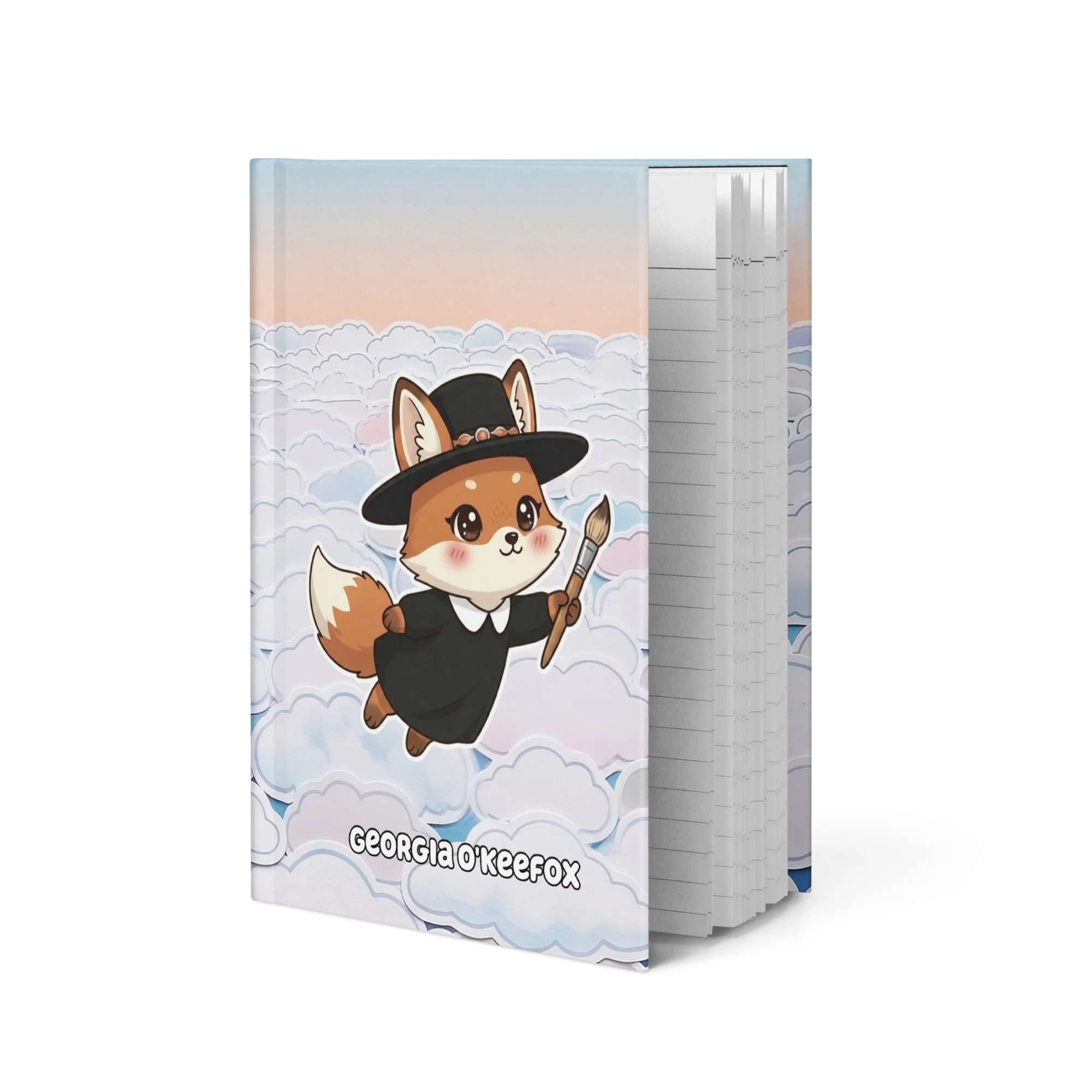 Art Friends™: Georgia O'Keeffox "Above the Clouds" Hardcover Journal