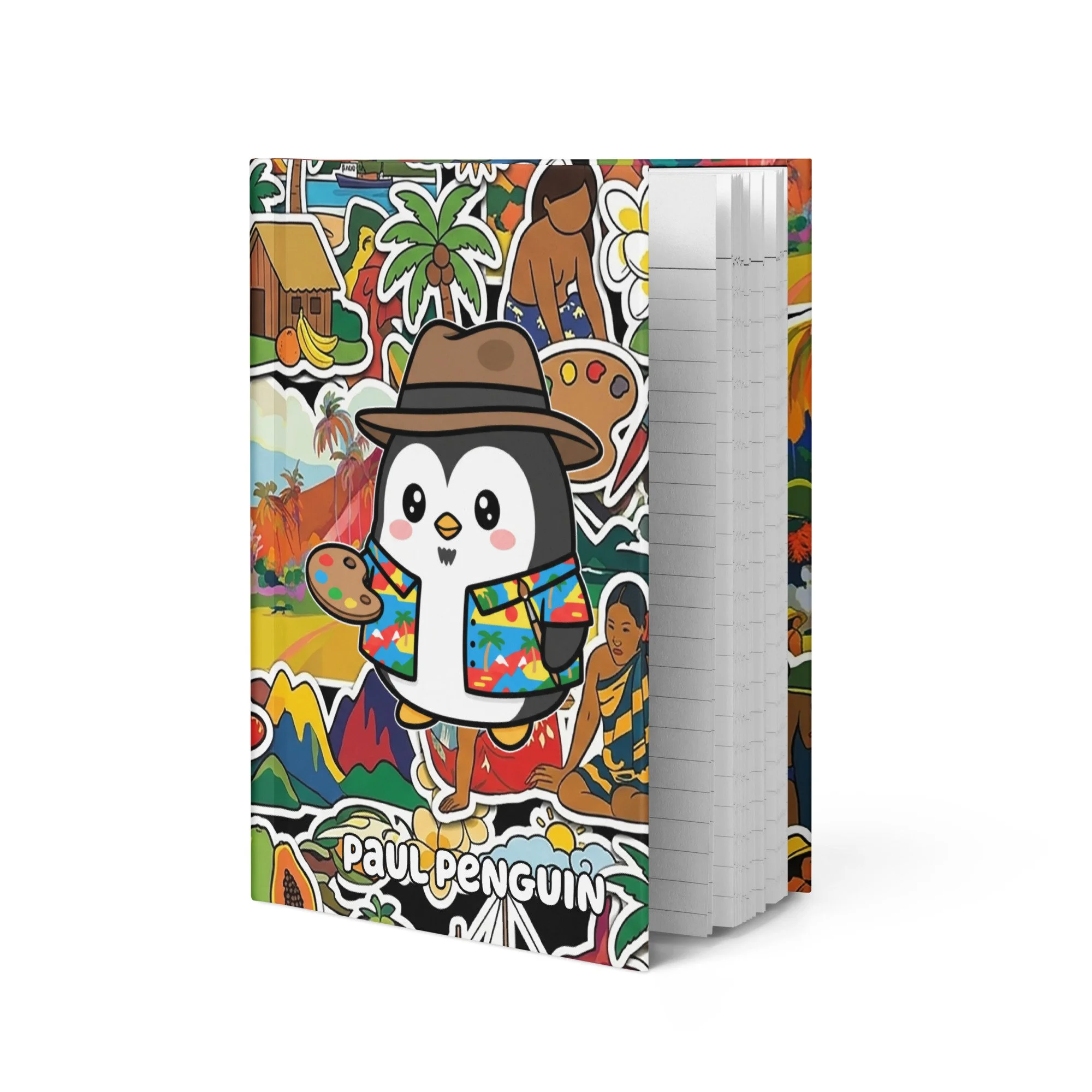 Art Friends™: Paul Penguin "Island Impressions" Hardcover Journal