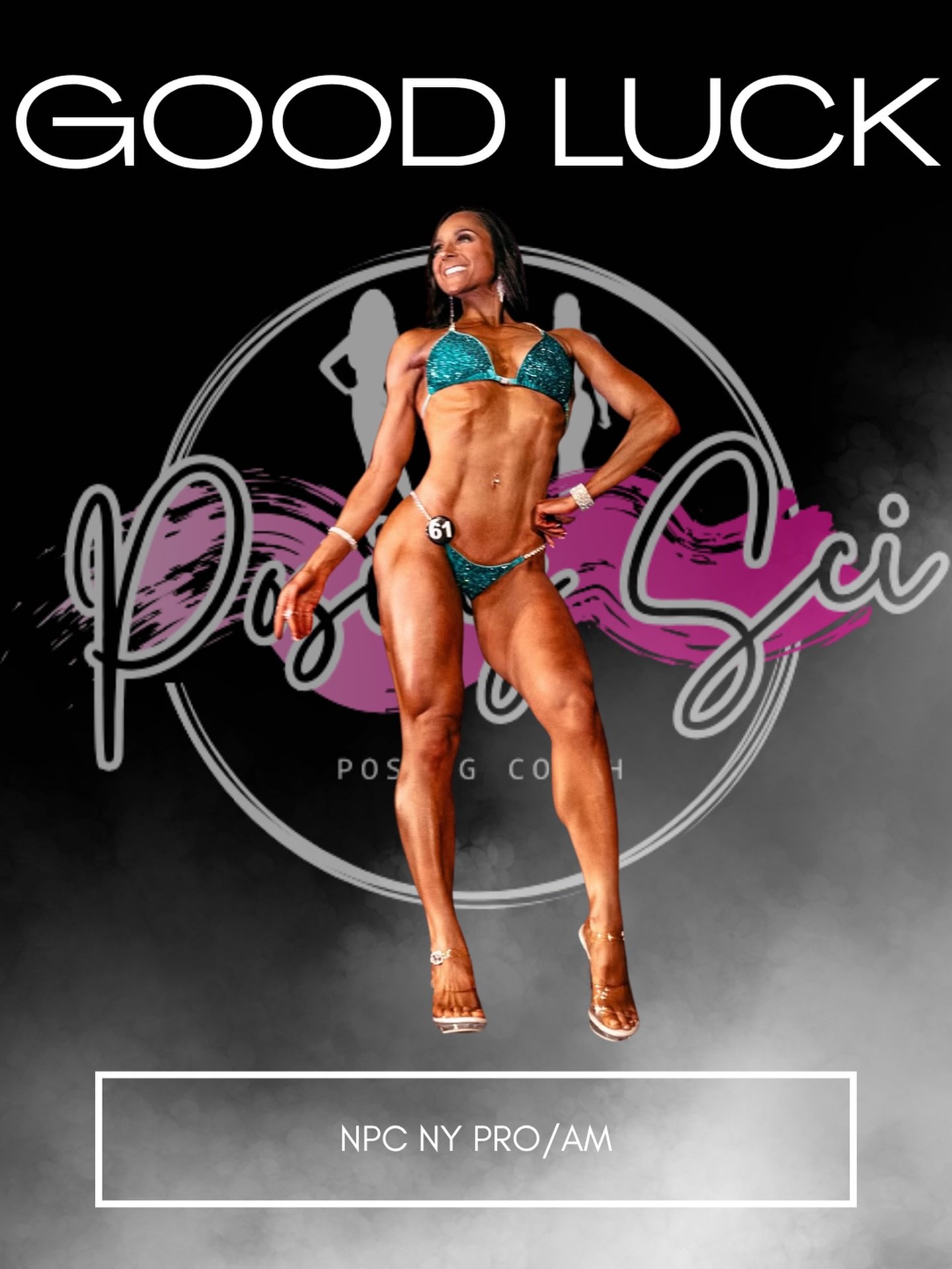Good luck to miss @dfrostfit at her second show of this season this weekend! 

Everyone wish her good luck before her show day tomorrow 🍀 

#npcbikini #nyproam #posingcoach #bikiniposing #bodybuilding