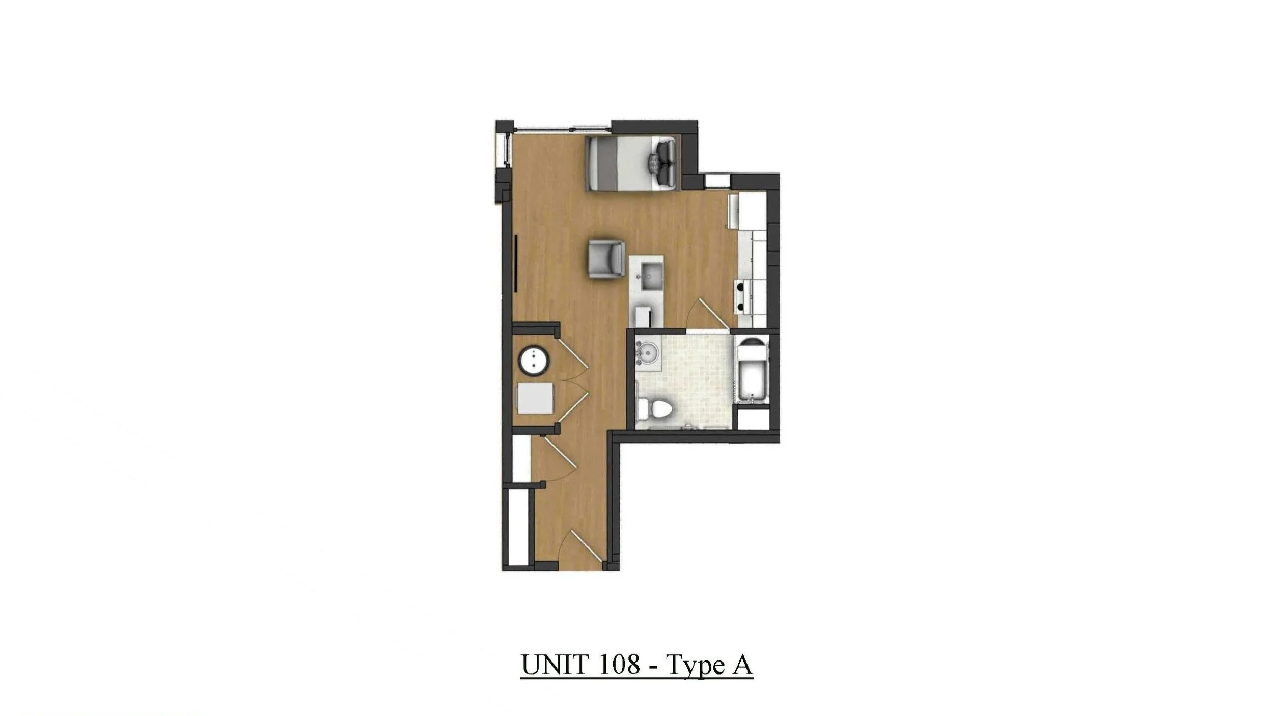 Units 108, 208, 308, 408, 508