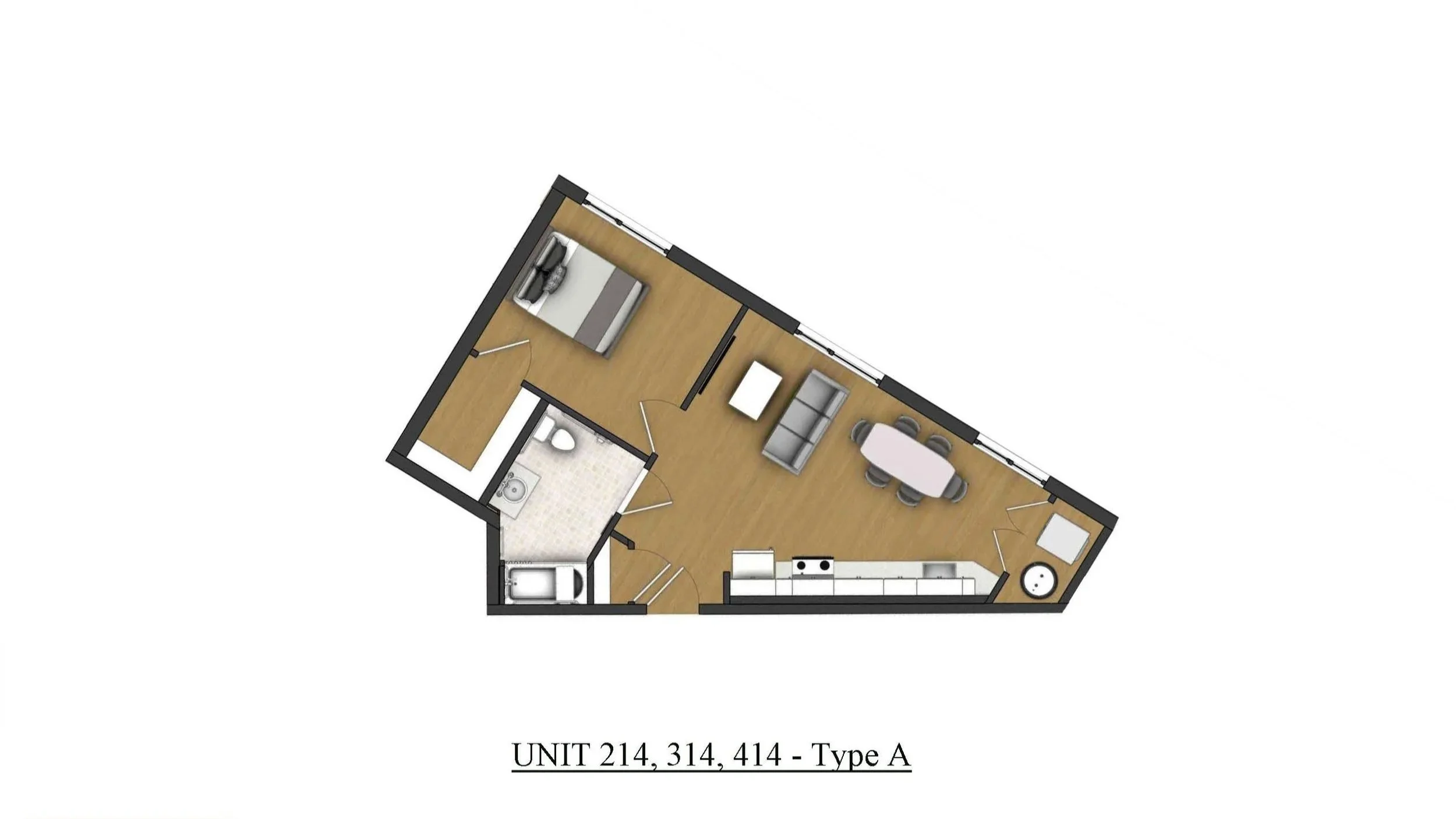 Units 214, 314, 414, 514
