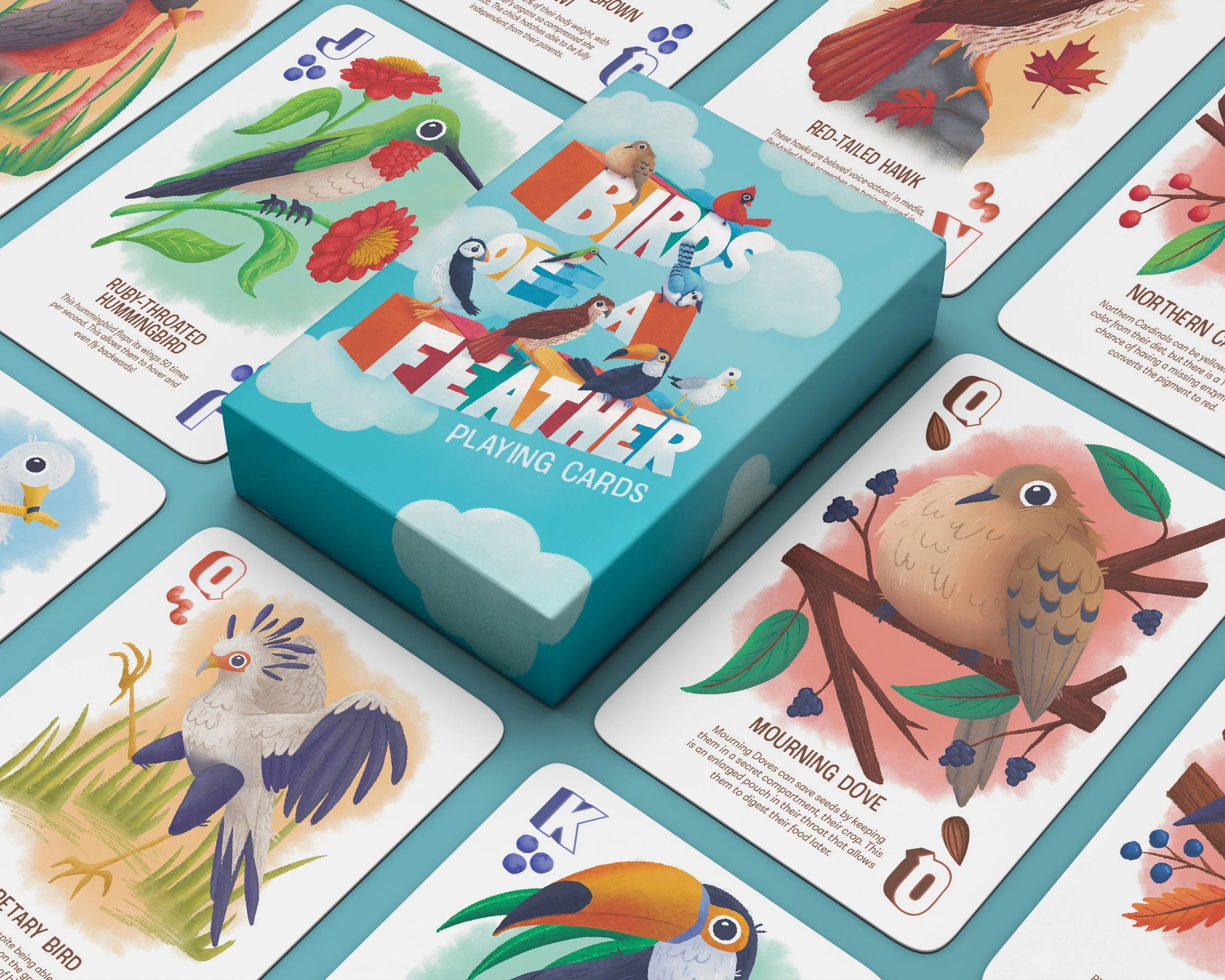 Birds of a Feather: Playing Cards & Poster