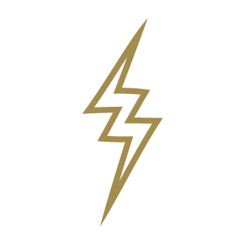 Lighting bolt icon representing pain